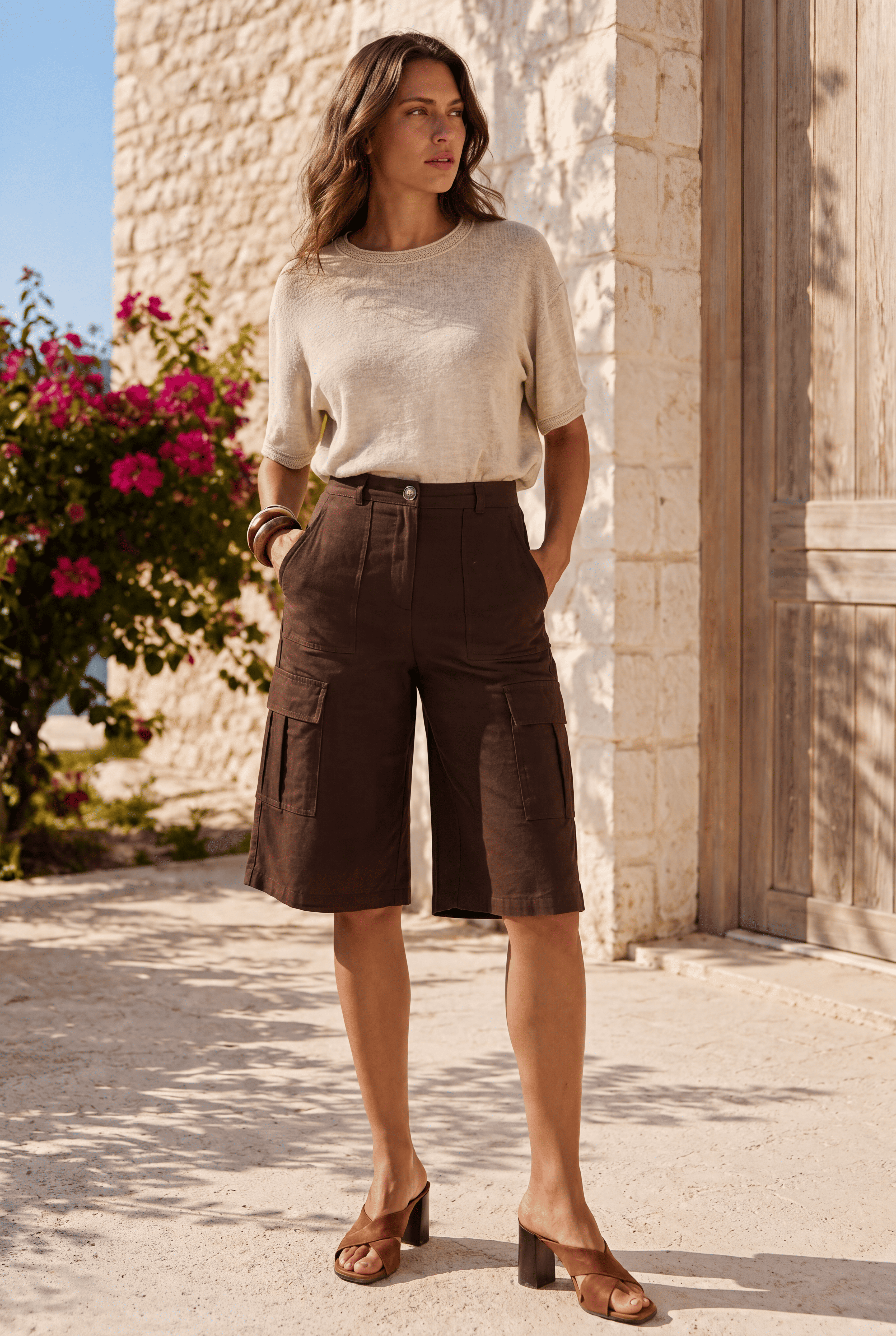 Plina - Wide Bermuda shorts