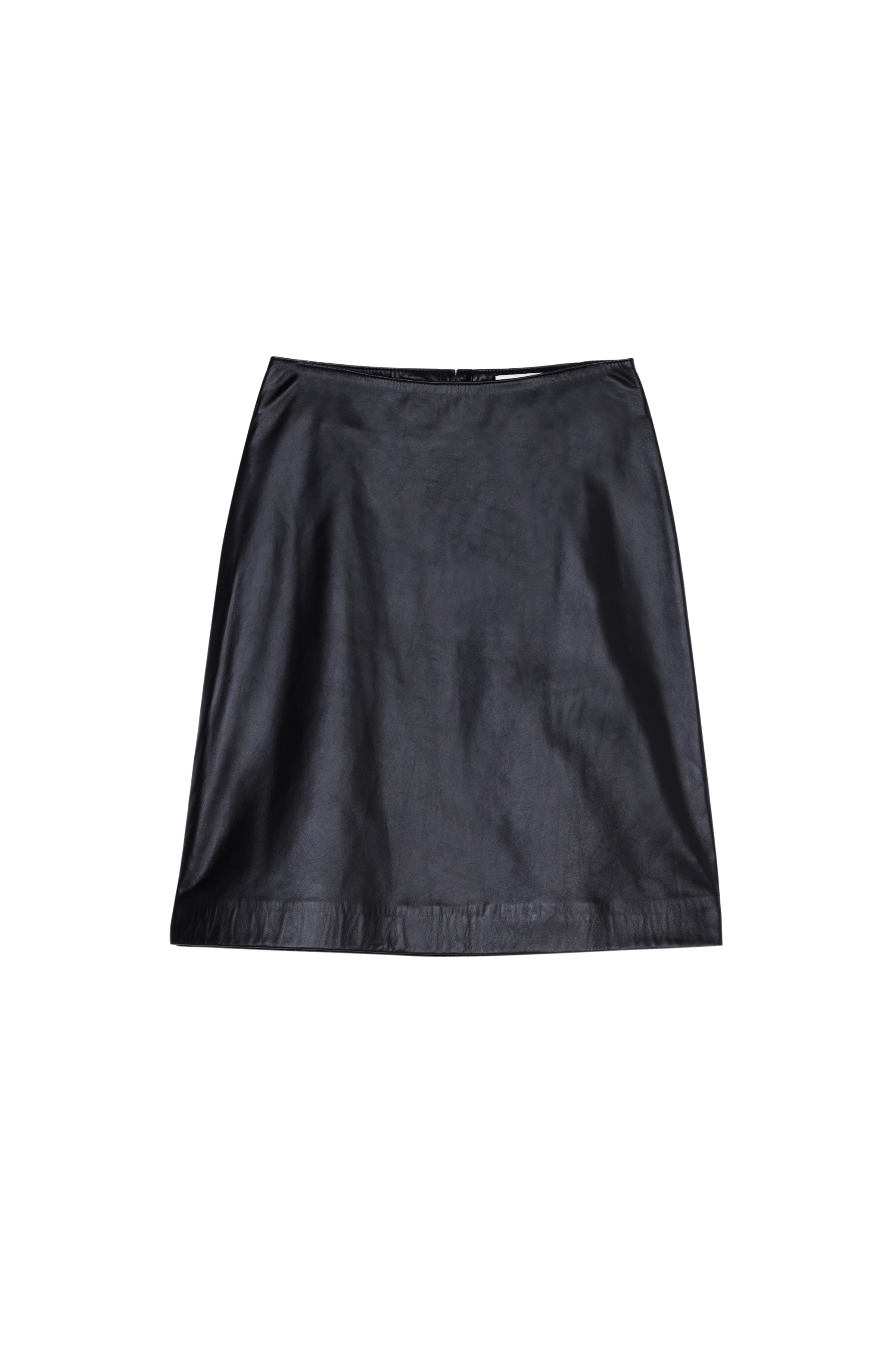 Jupe en cuir noir - Asta