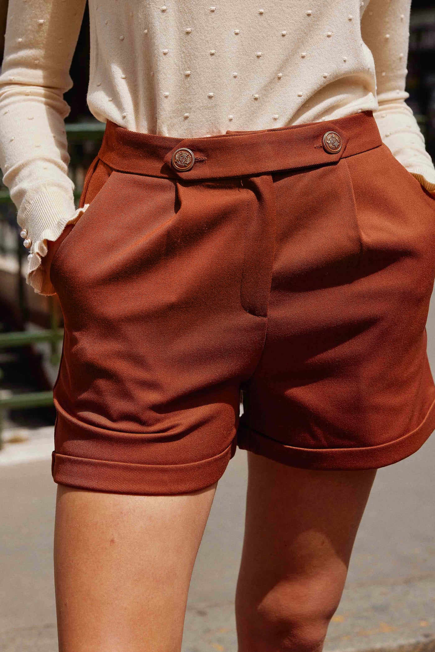 Shorts Abeni - Marron