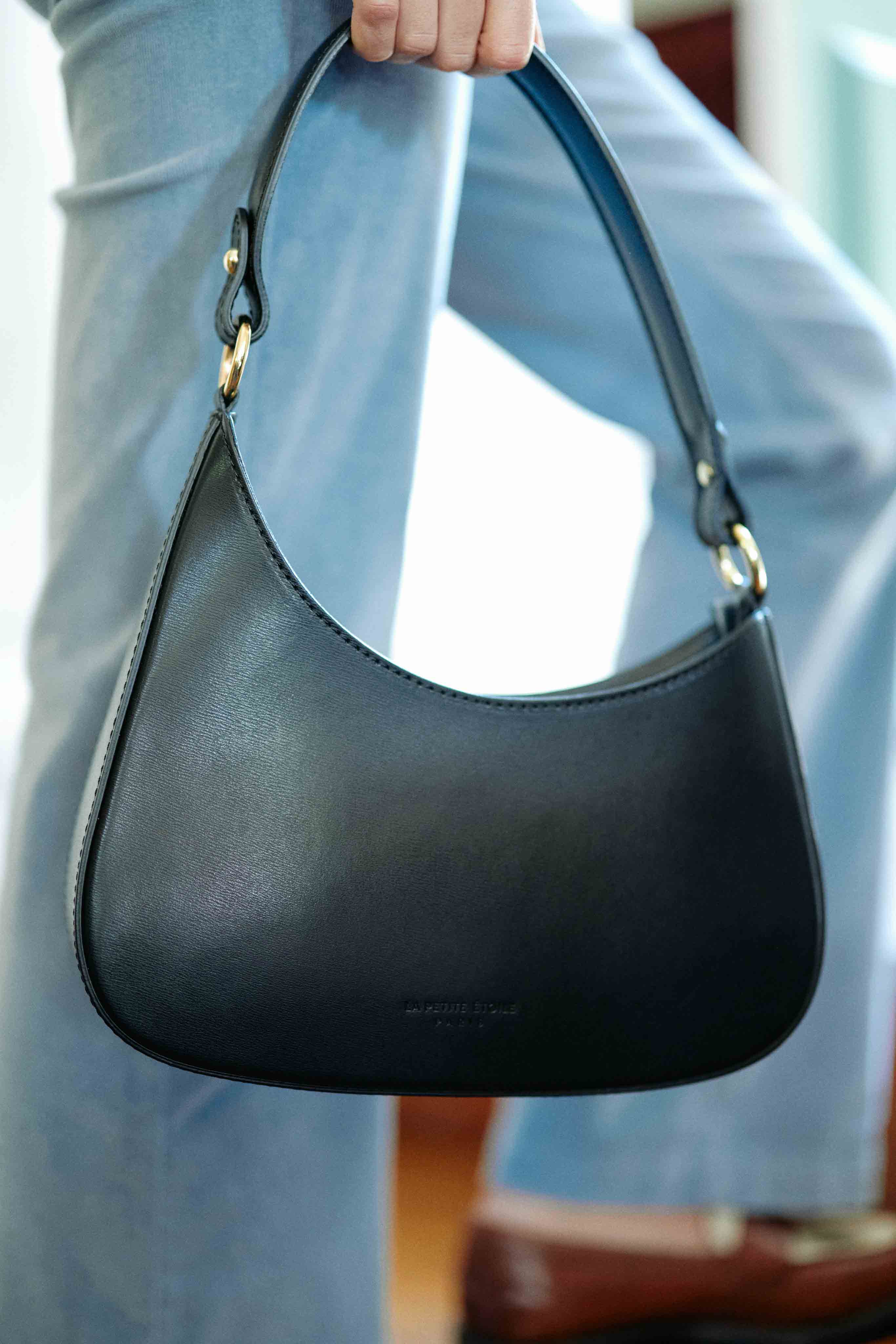 Adam Leather Bag - Black