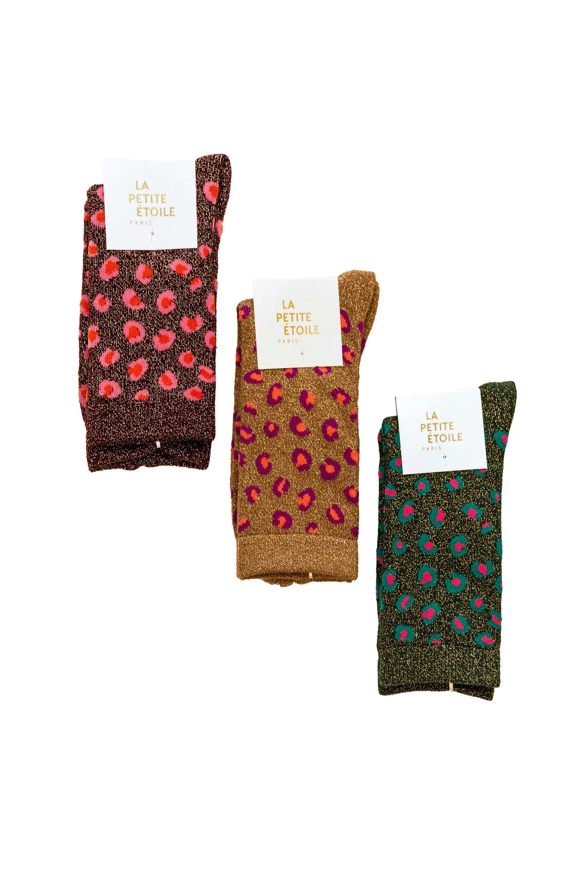 Adamo - Lot de chaussettes léopard