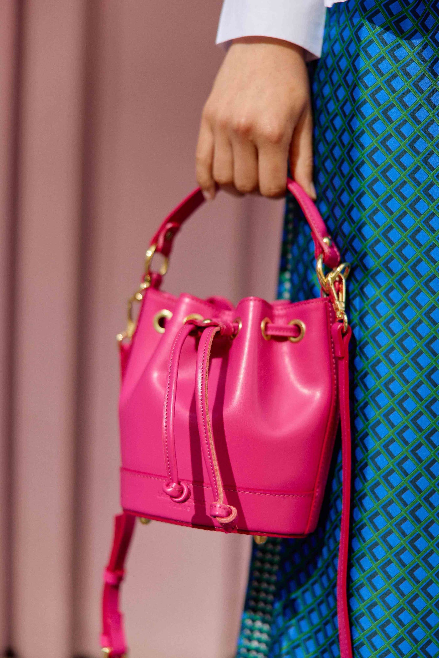 Sac en cuir Aimmy - Fuchsia