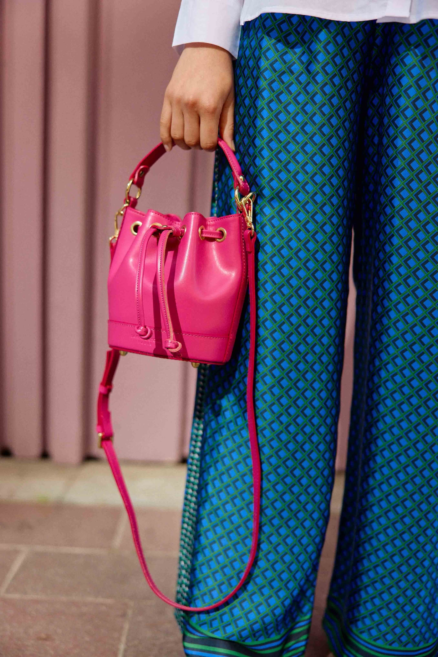 Sac en cuir Aimmy - Fuchsia