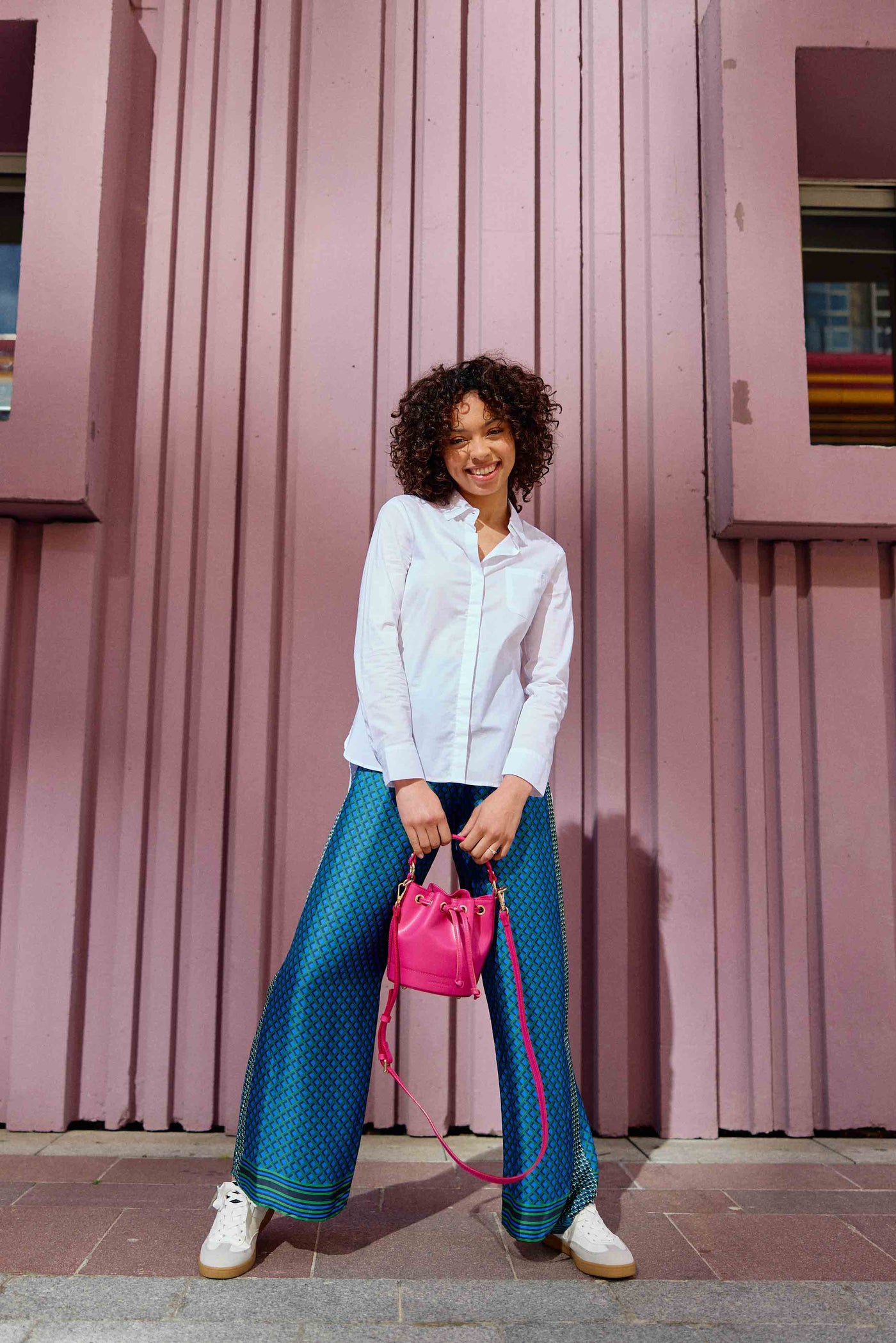 Sac en cuir Aimmy - Fuchsia