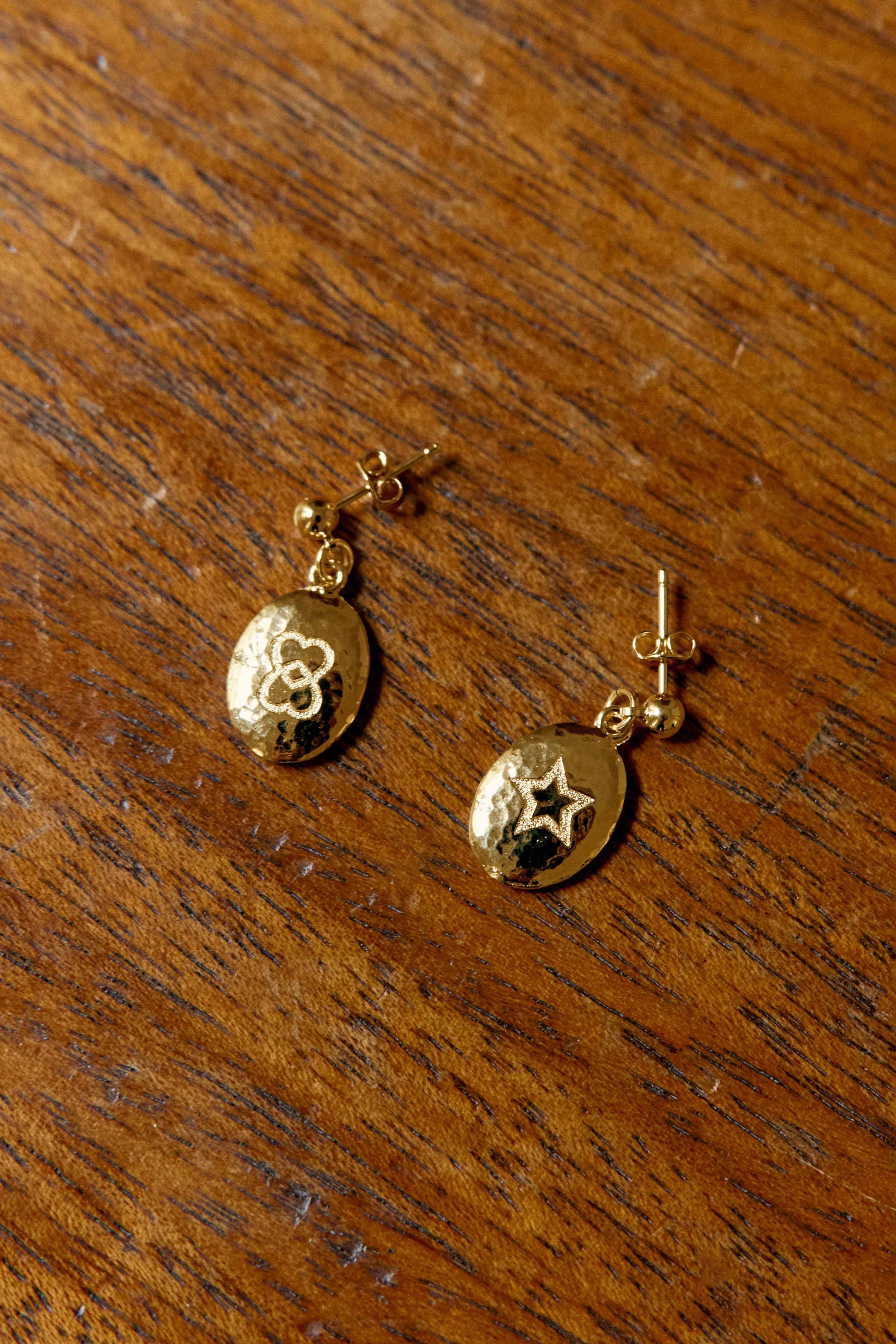 Aimo - Boucles d'oreilles martelées