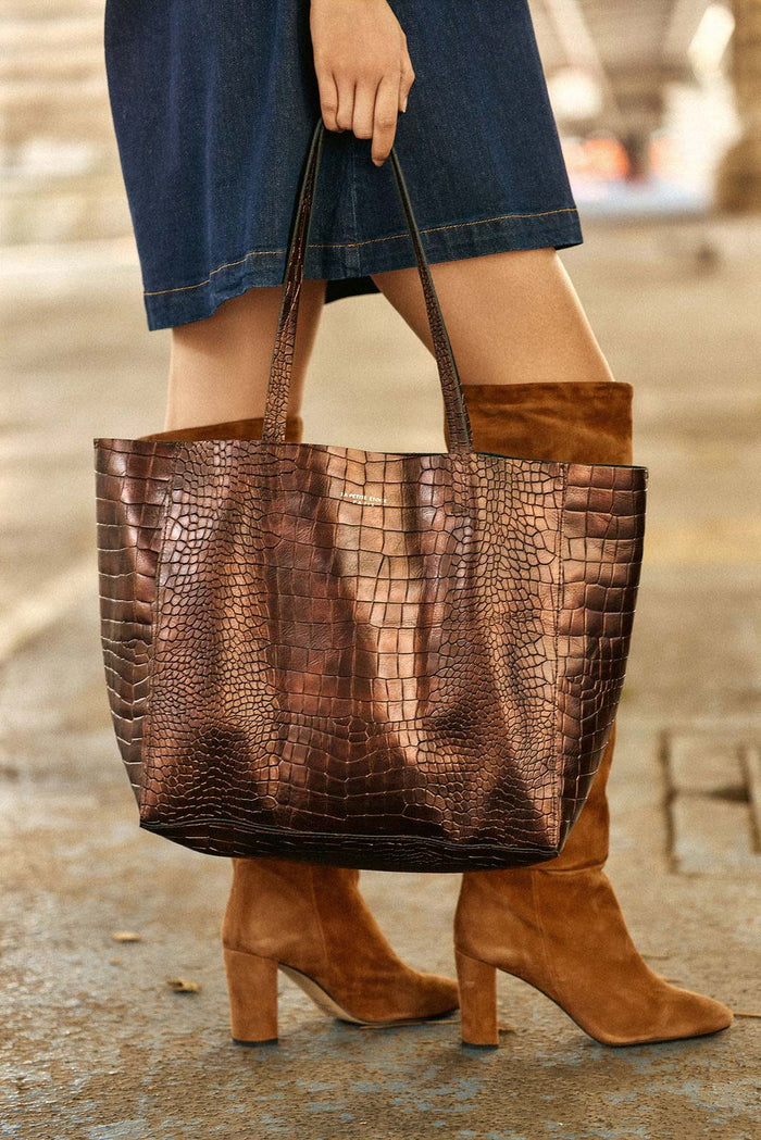 la petite étoile Sac cabas en cuir Aldo - Python