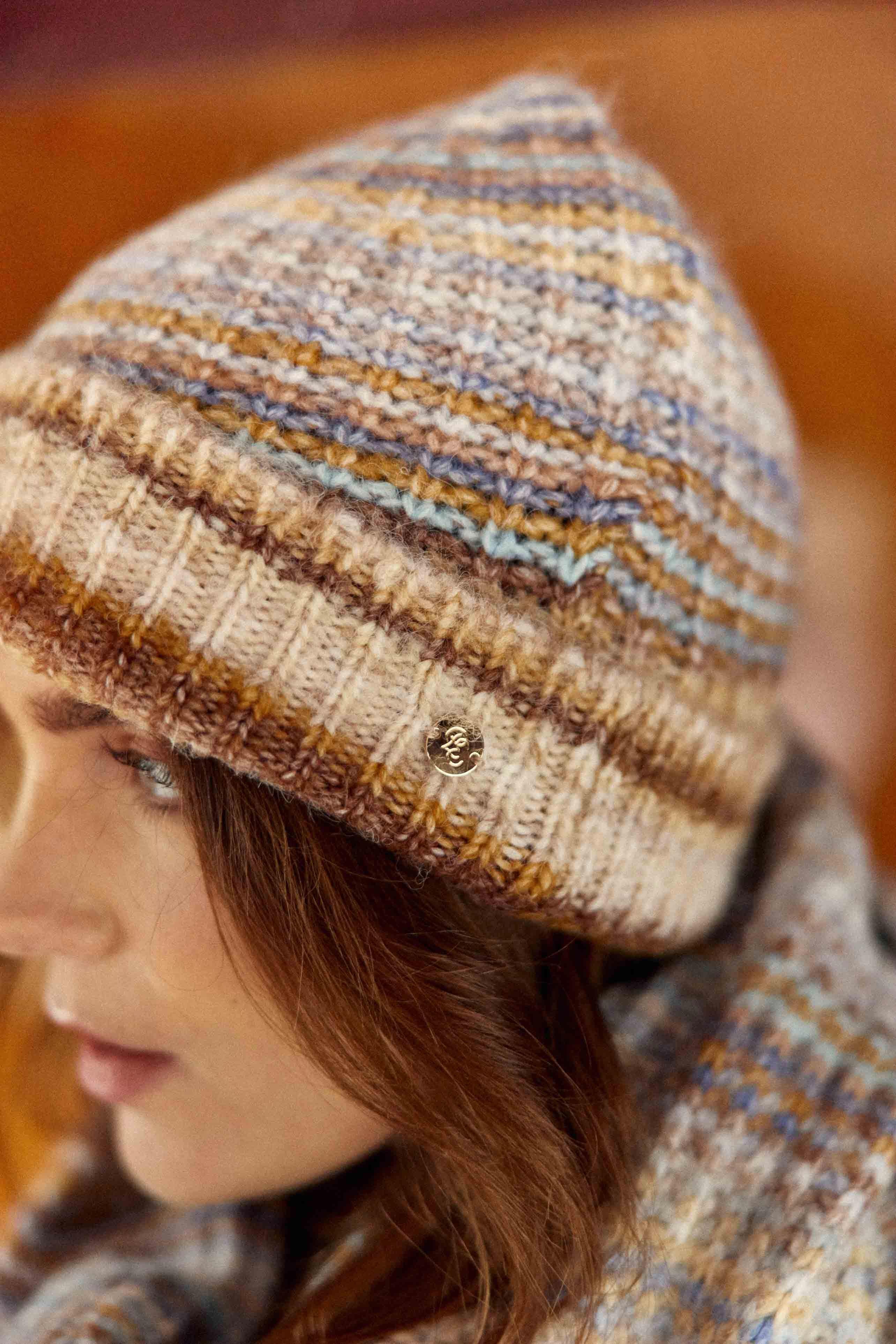 Bonnet Alea - Camel/Ciel