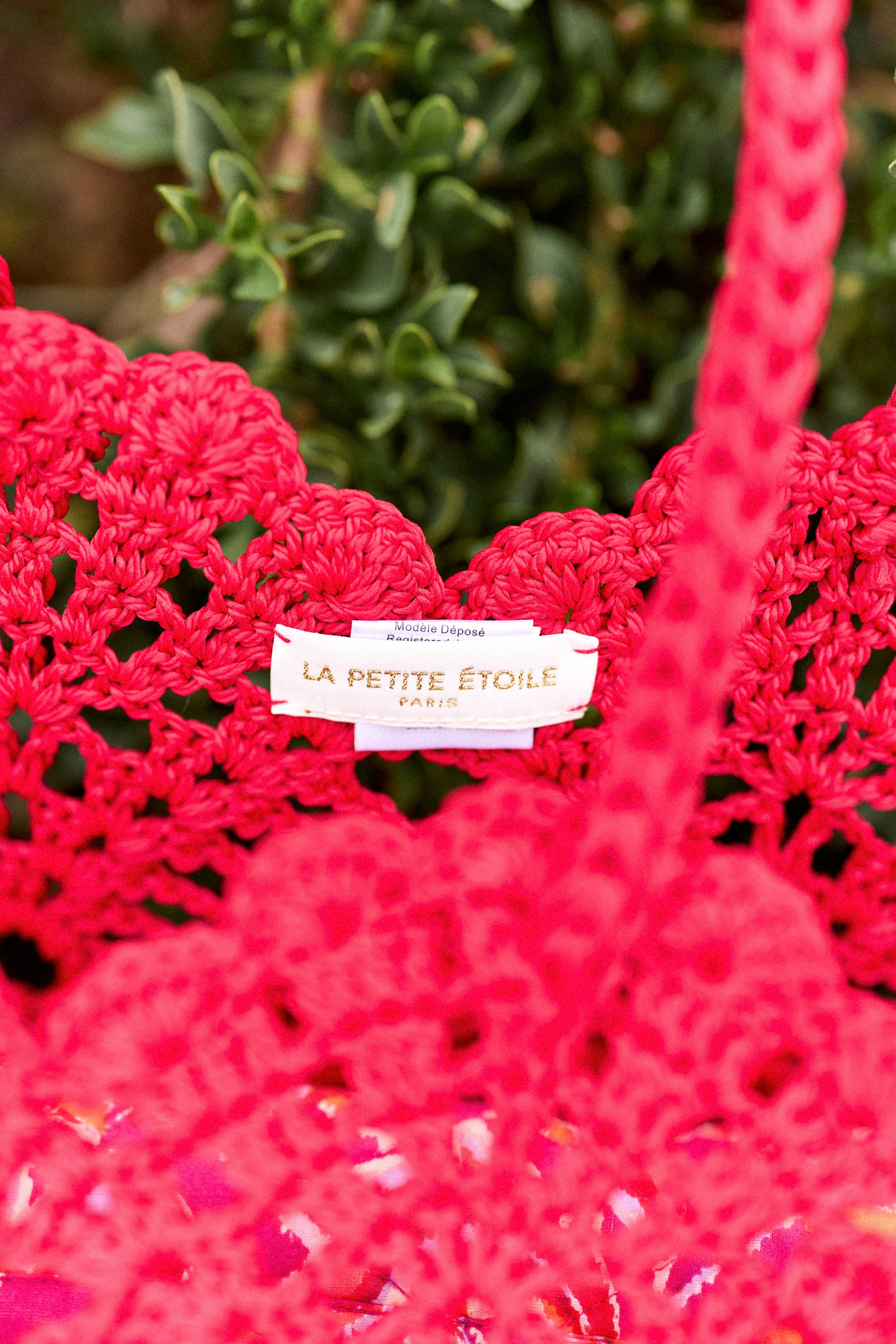 Red braided basket - Alexy 