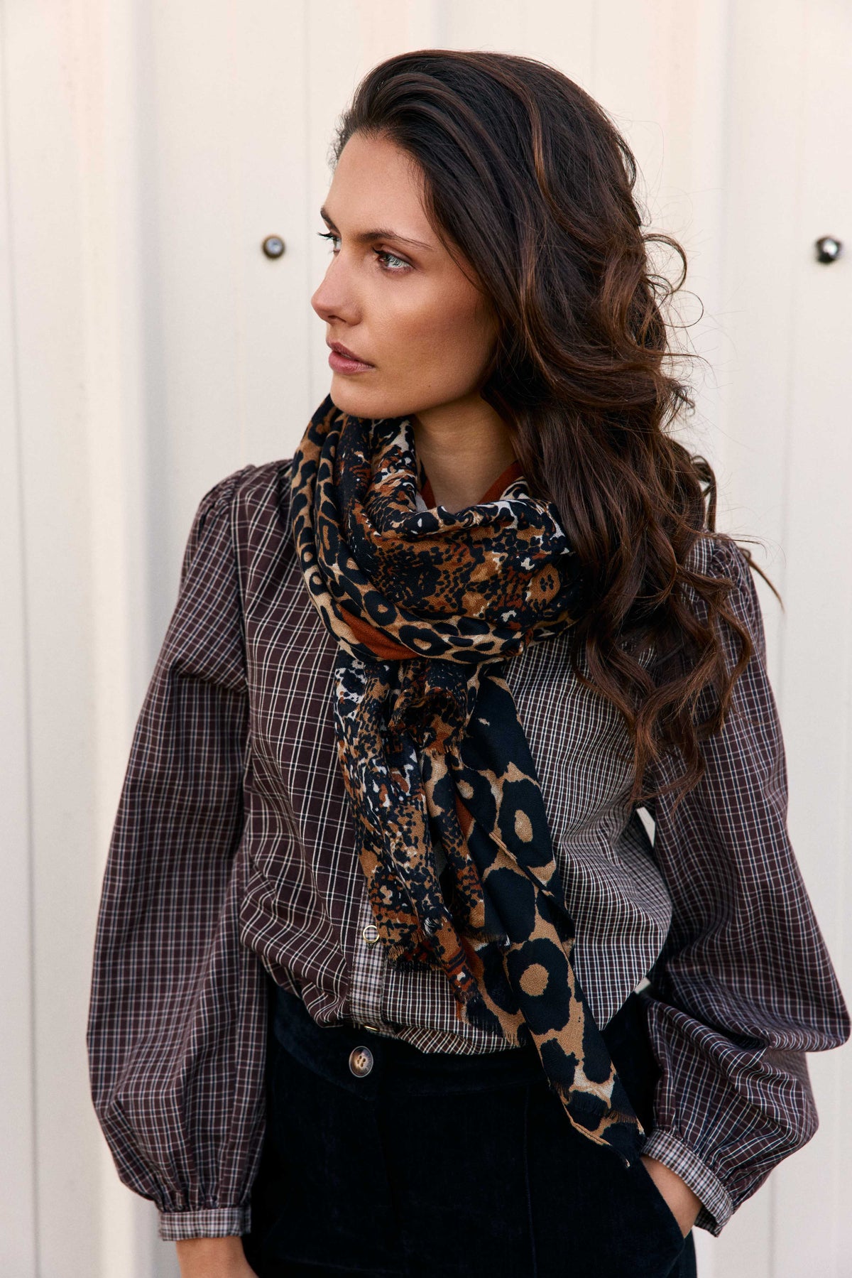 Althea - Foulard léopard