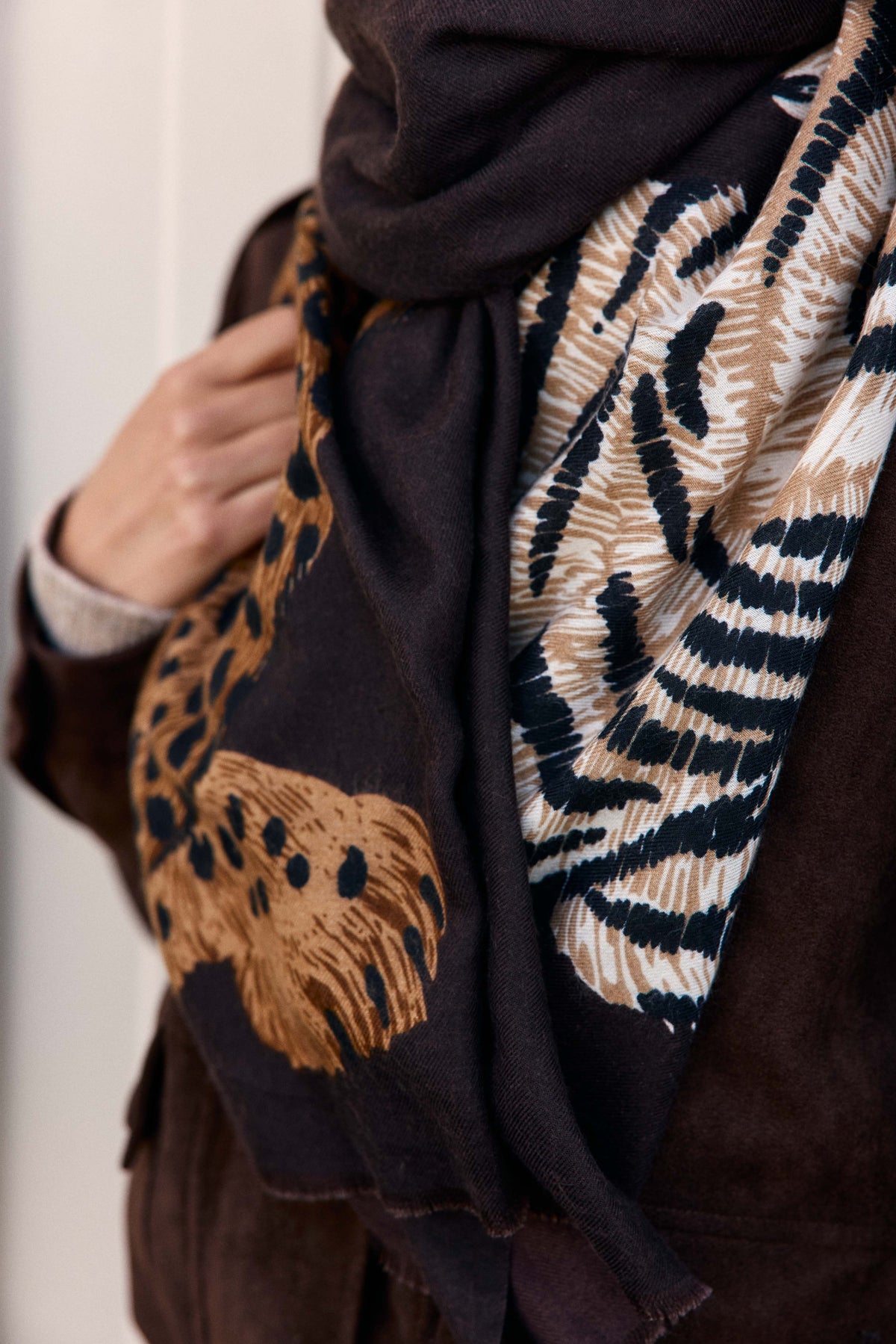 Althea - Foulard léopard