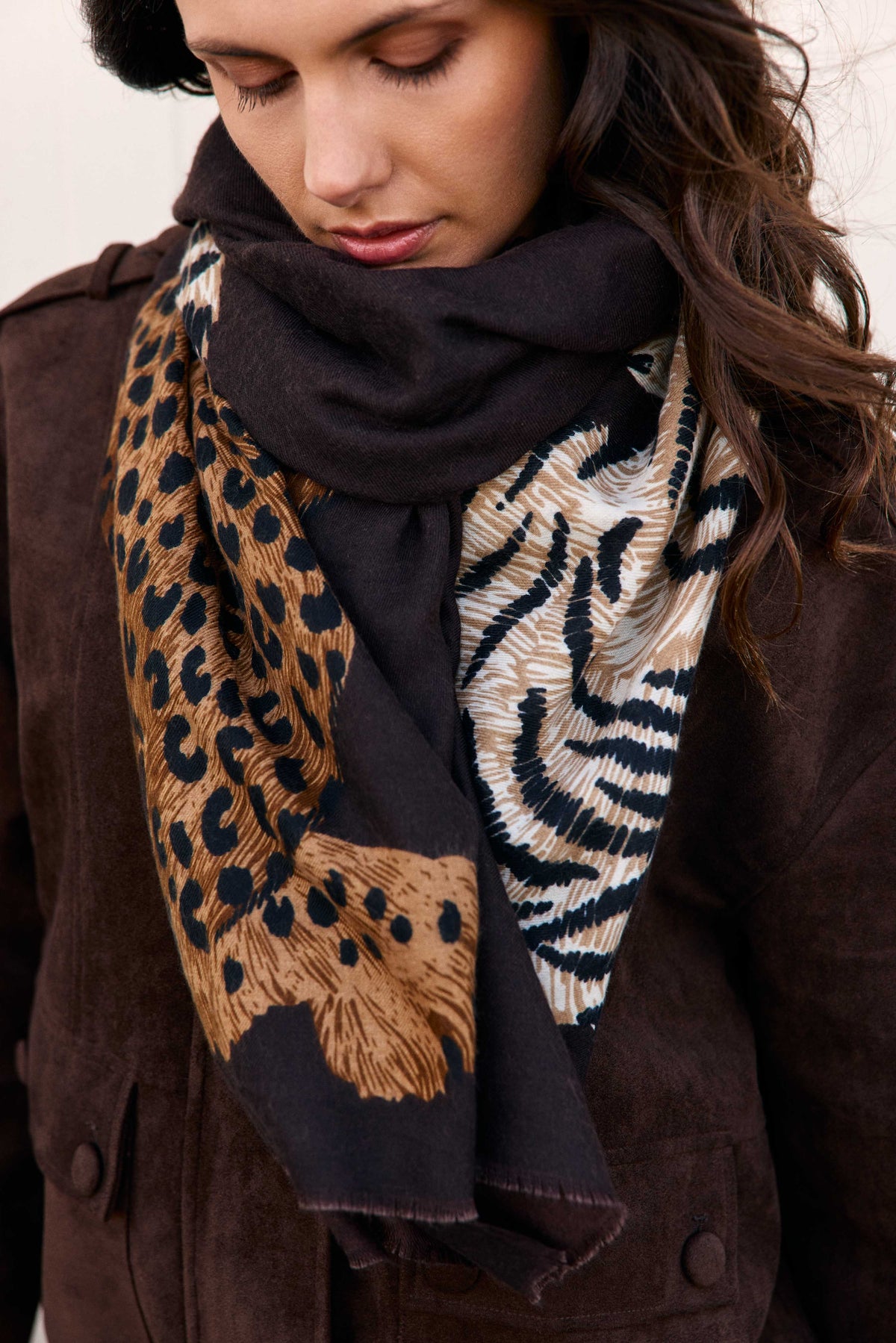 Althea - Foulard léopard