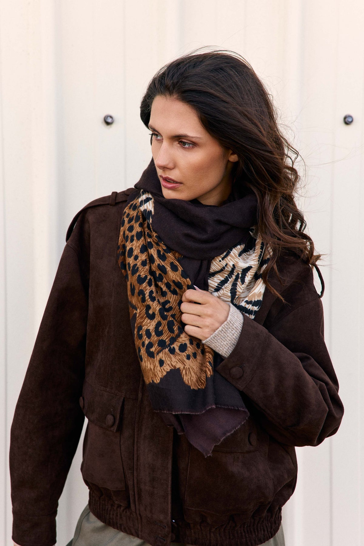 Althea - Foulard léopard