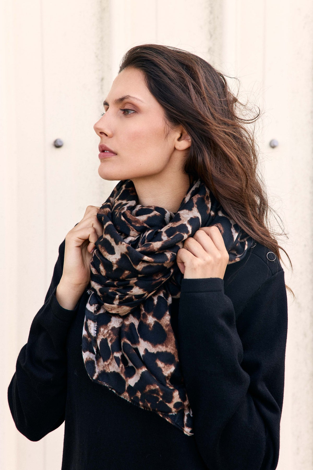 Althea - Foulard léopard