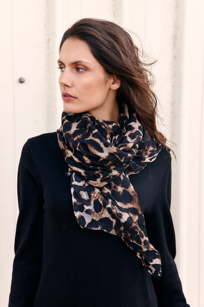 Althea - Foulard léopard
