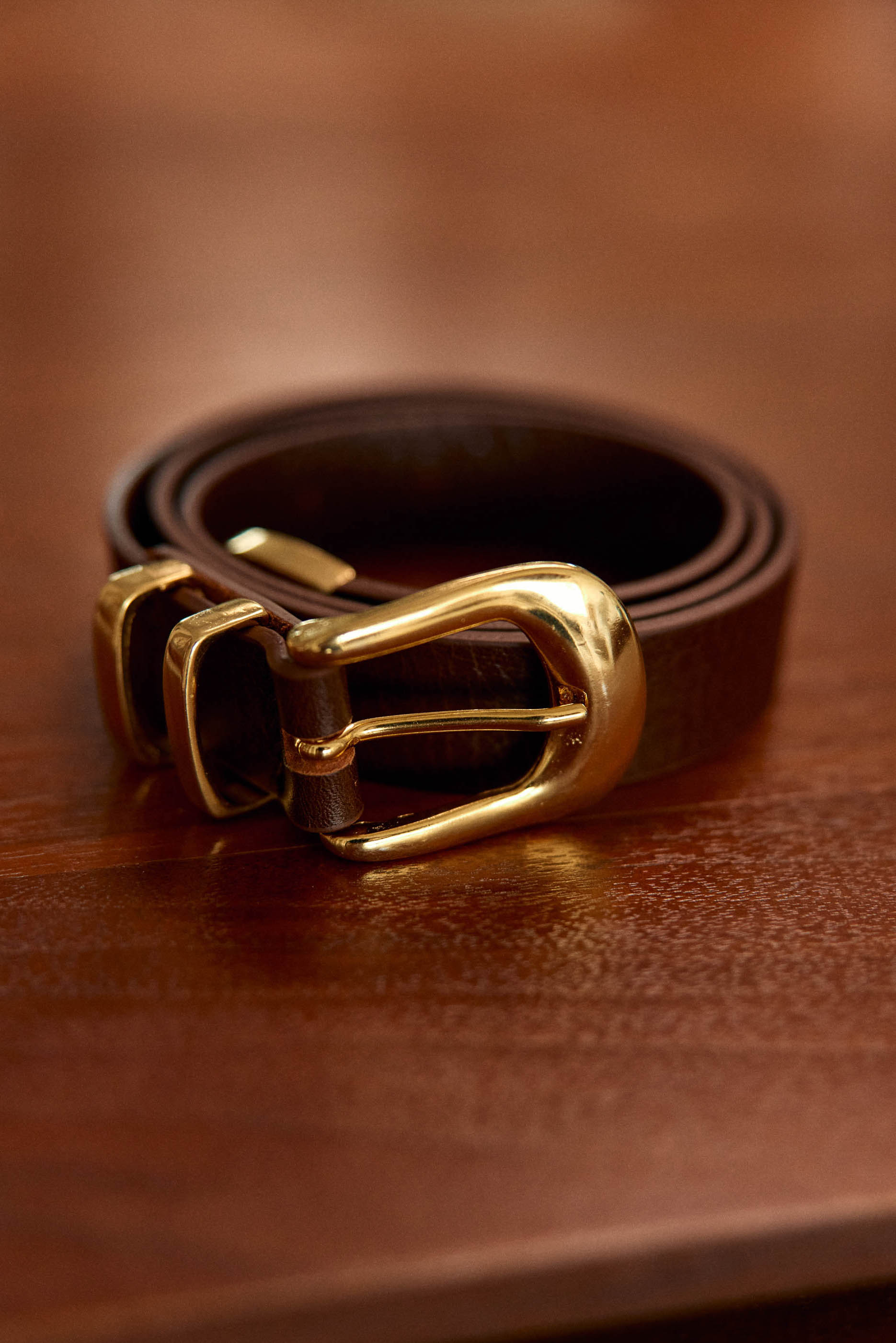 Ceinture cuir Anais - Marron
