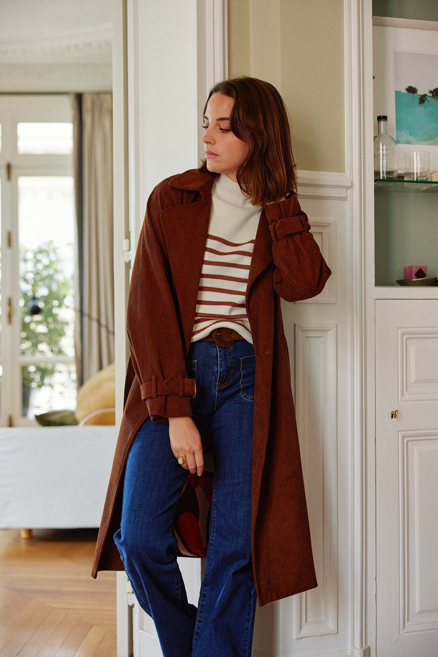 Pull Asha - Ecru/marron