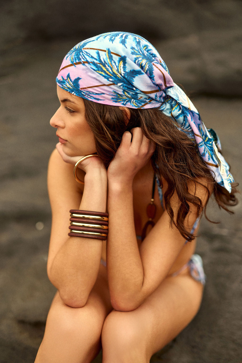 Foulard à motif - Asha