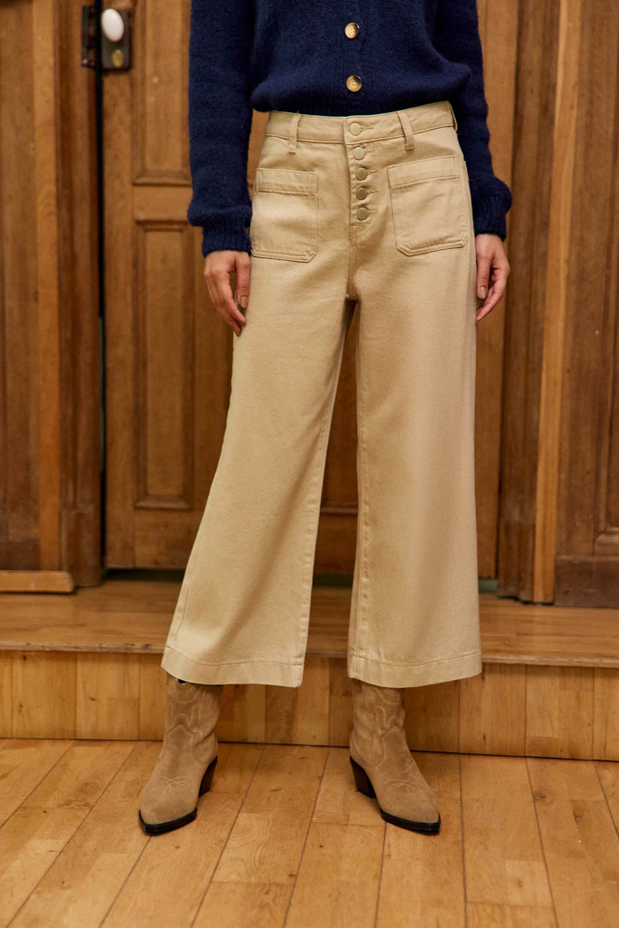 Beige flare jeans - Atlanta
