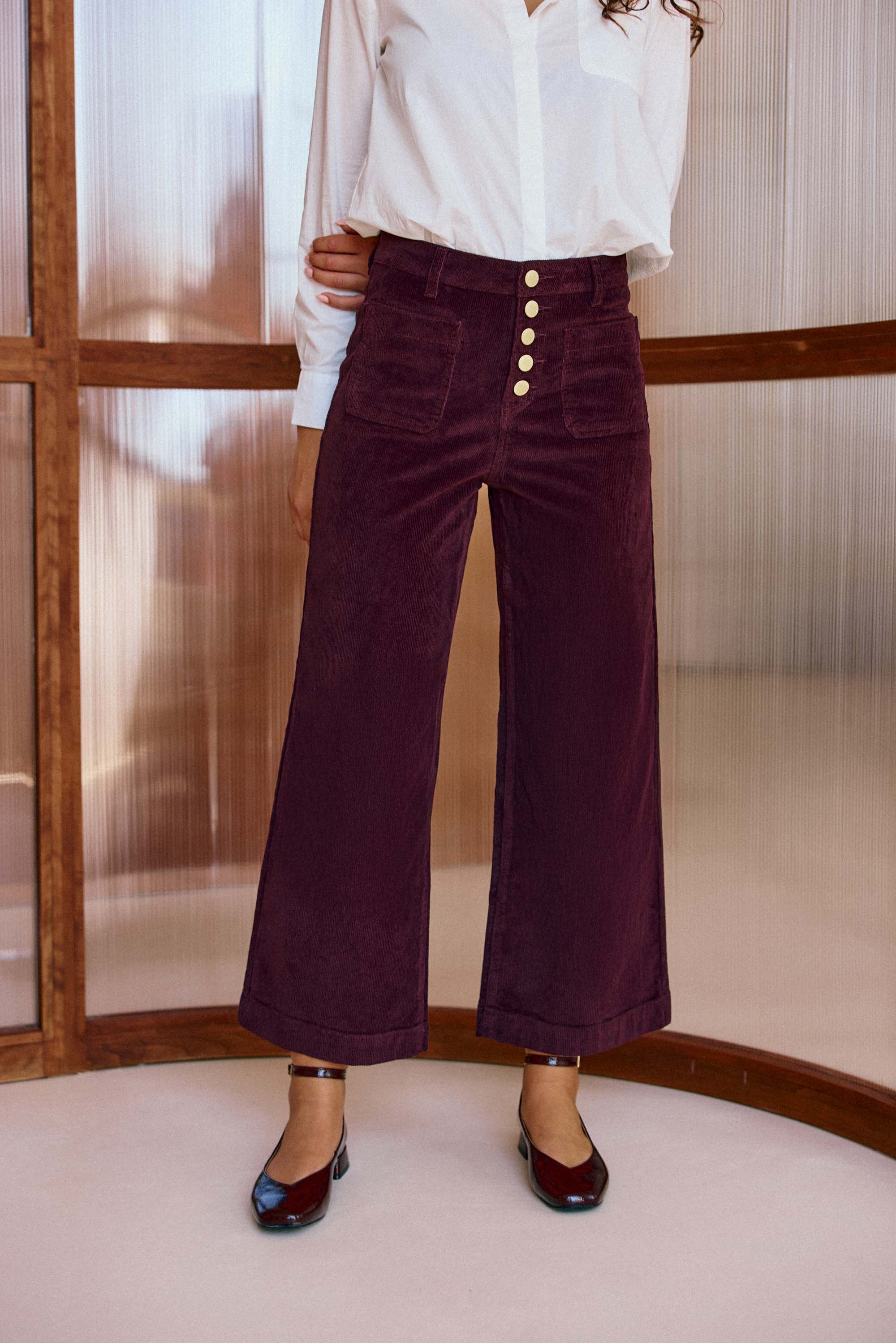 Pantalon Atlanta - Lie De Vin