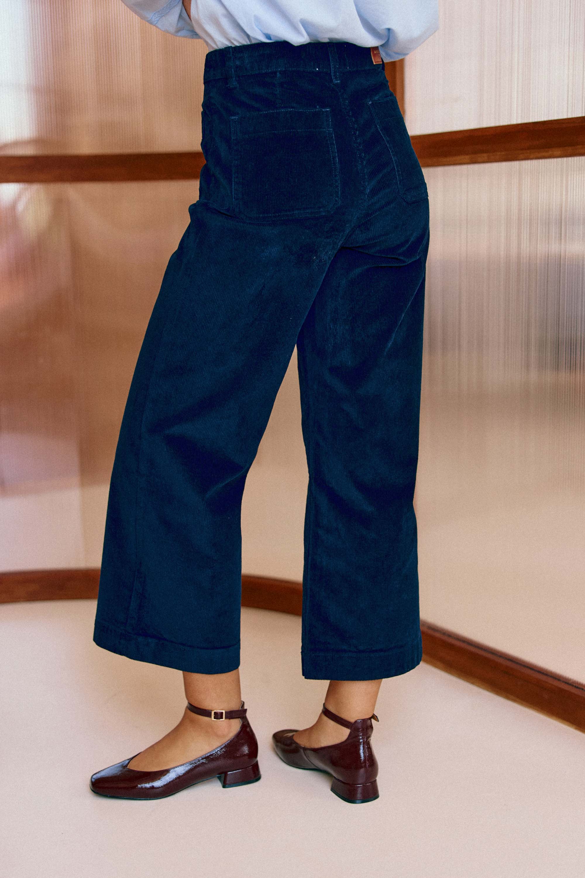 Pantalon Atlanta velours - Marine