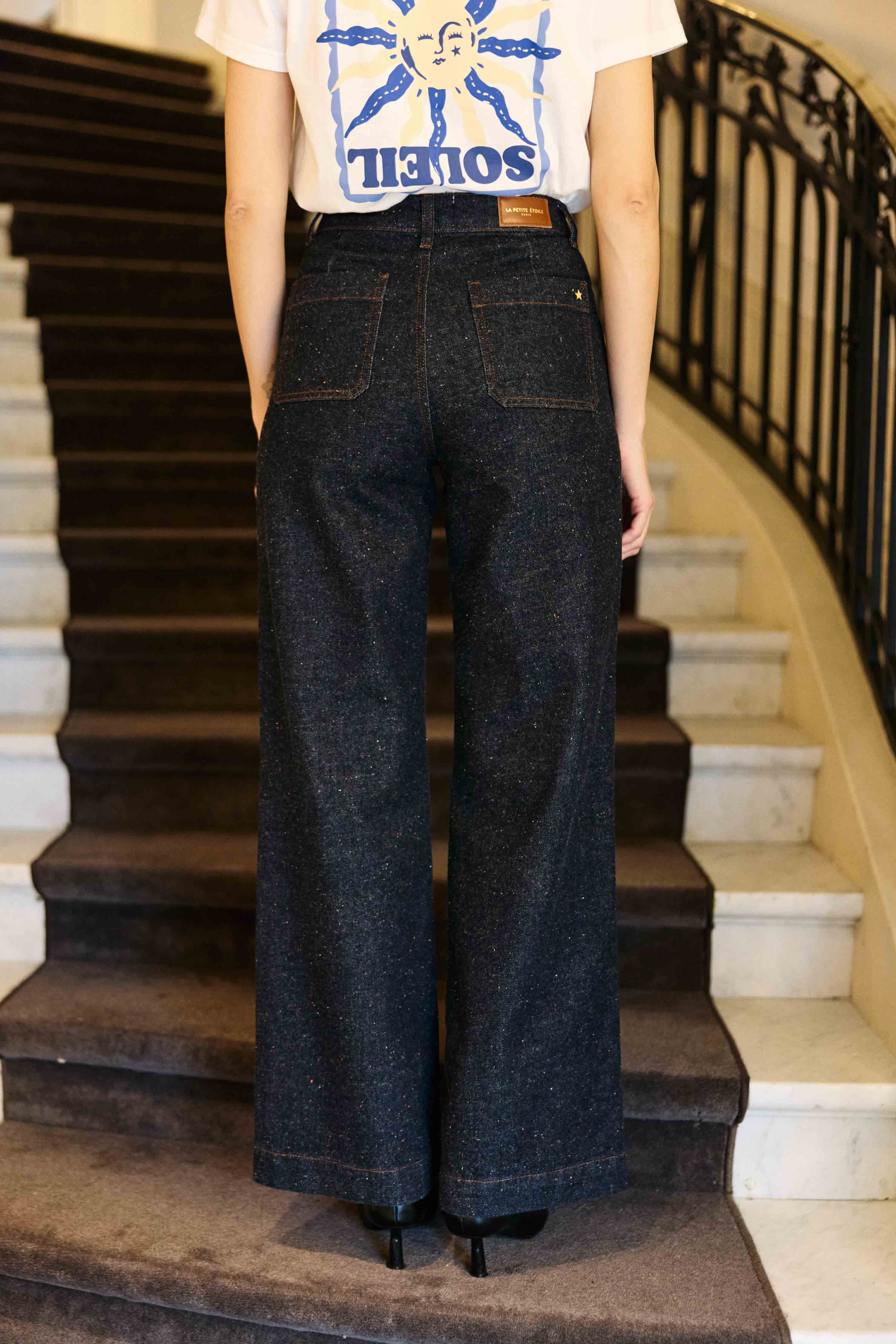 Jean denim brut effet chiné - Atlanty