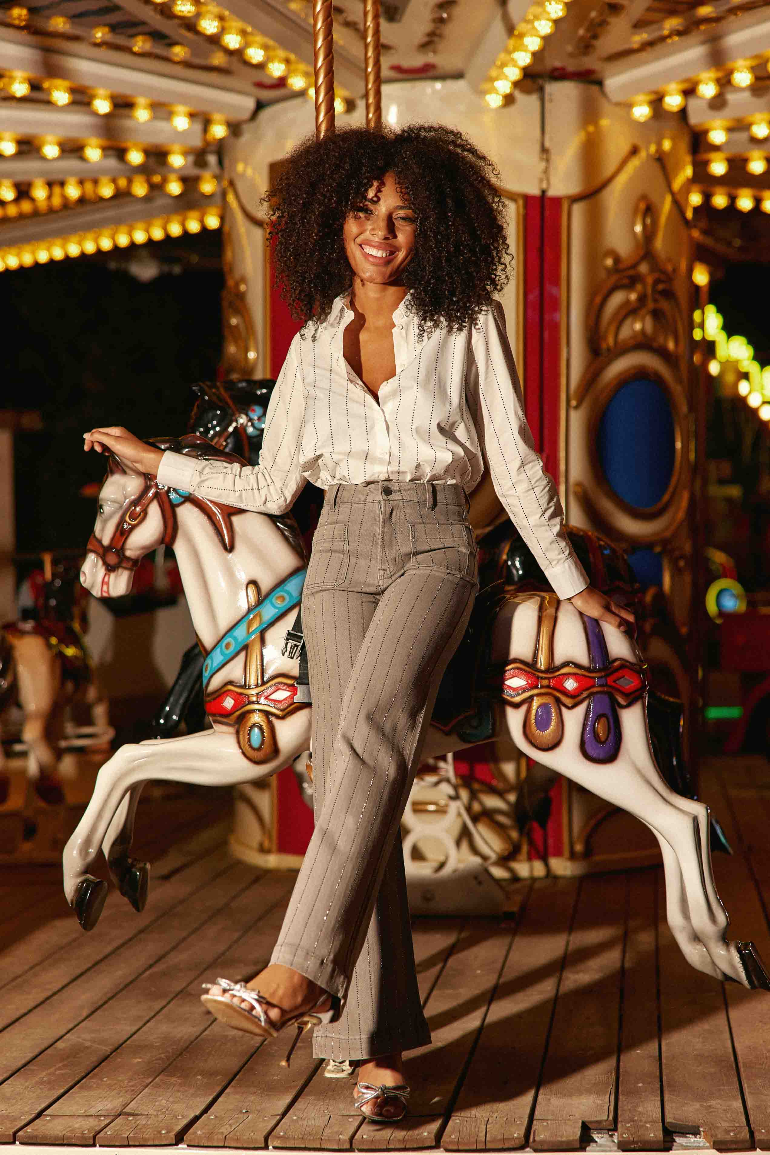 Jean flare gris - Atlanty