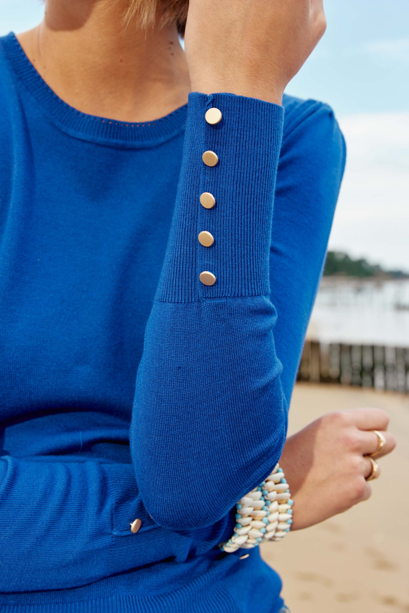 Pull Beatrice - Bleu Azur