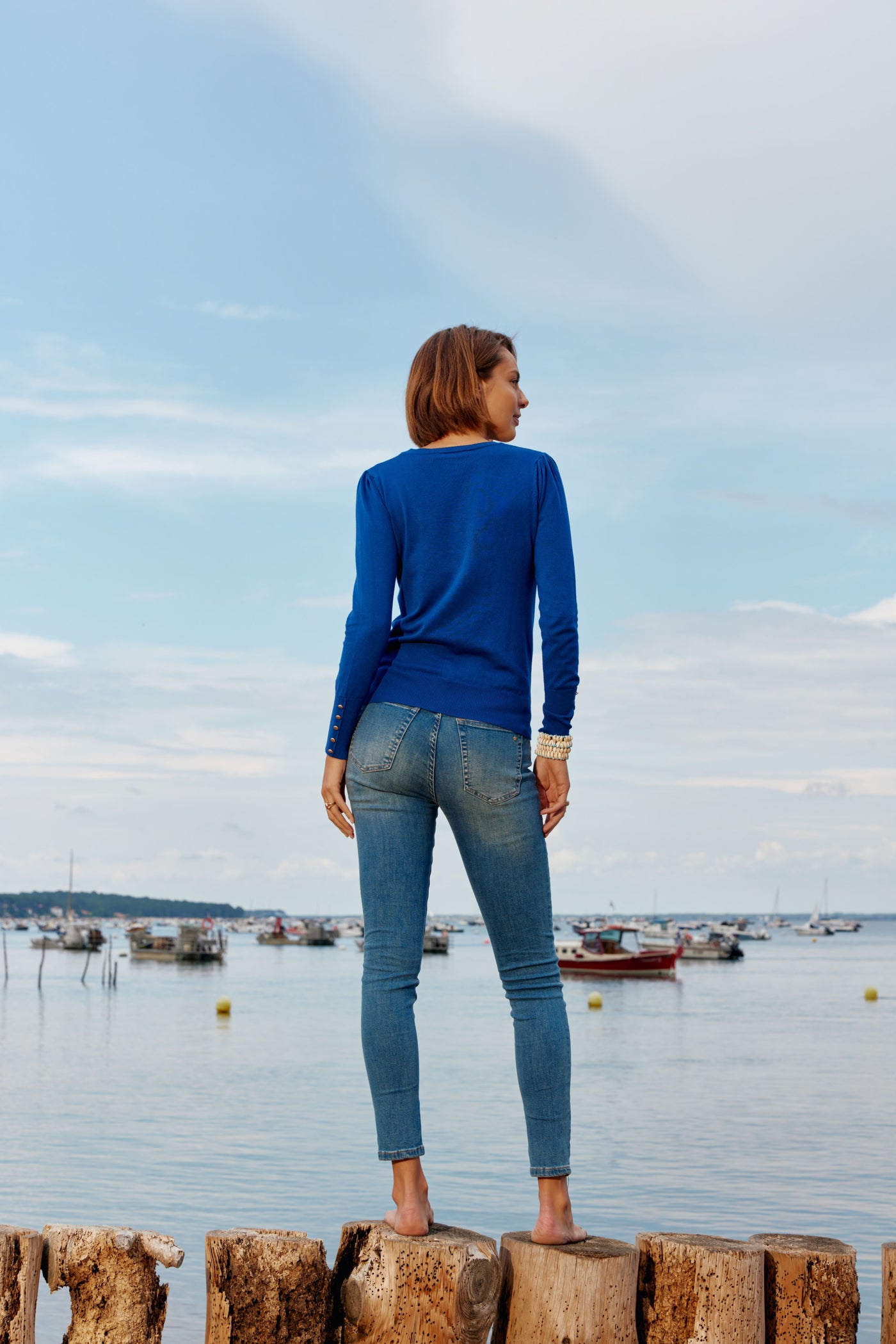 Pull Beatrice - Bleu Azur