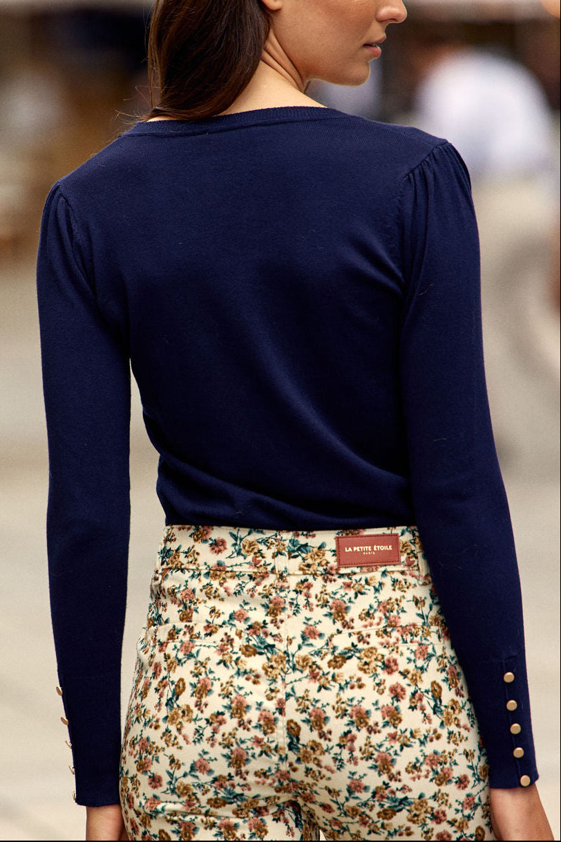 Beatrice Pullover - Marineblau