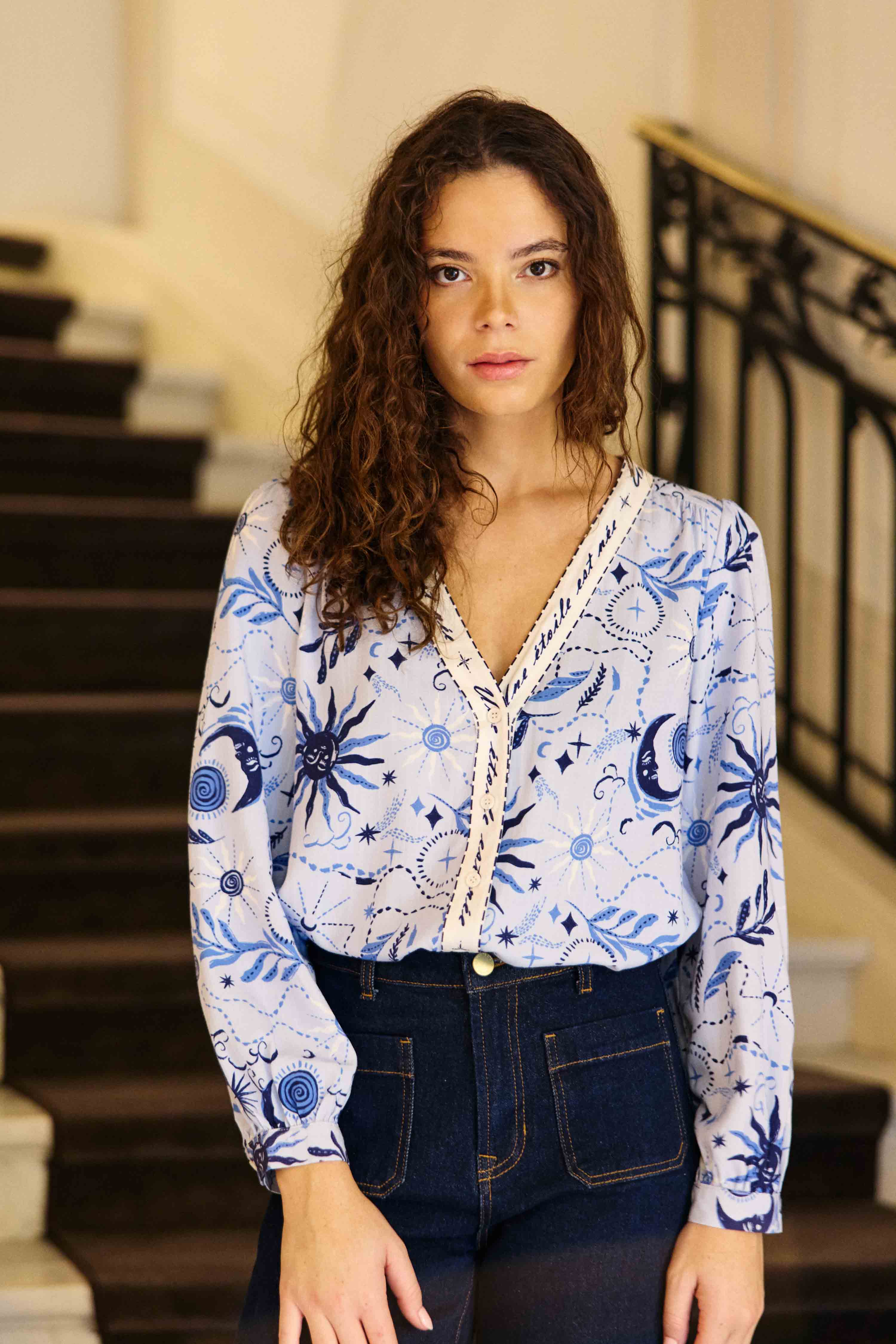 Bedri - Bluse mit Prints