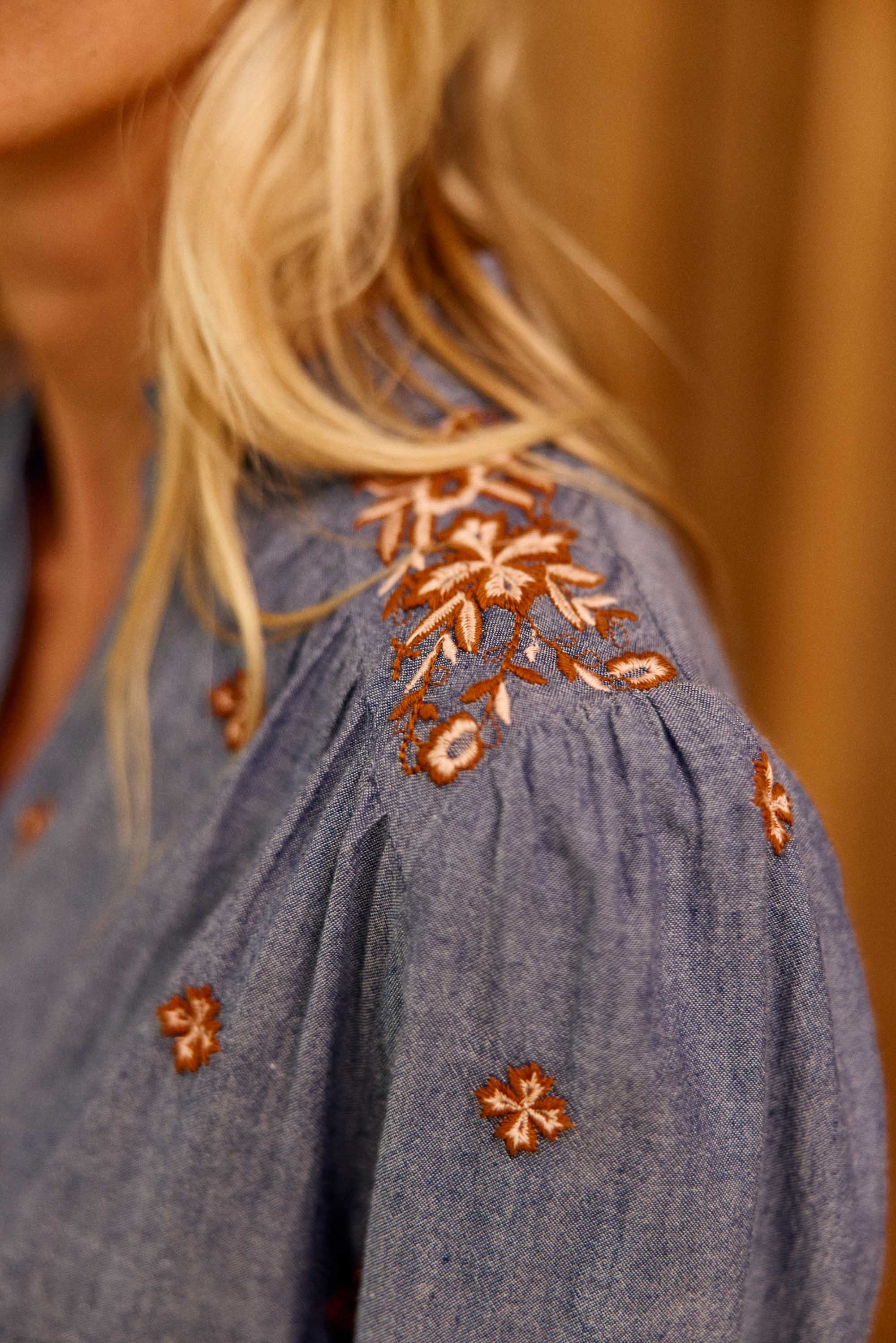 Belen Blouse - Chambray
