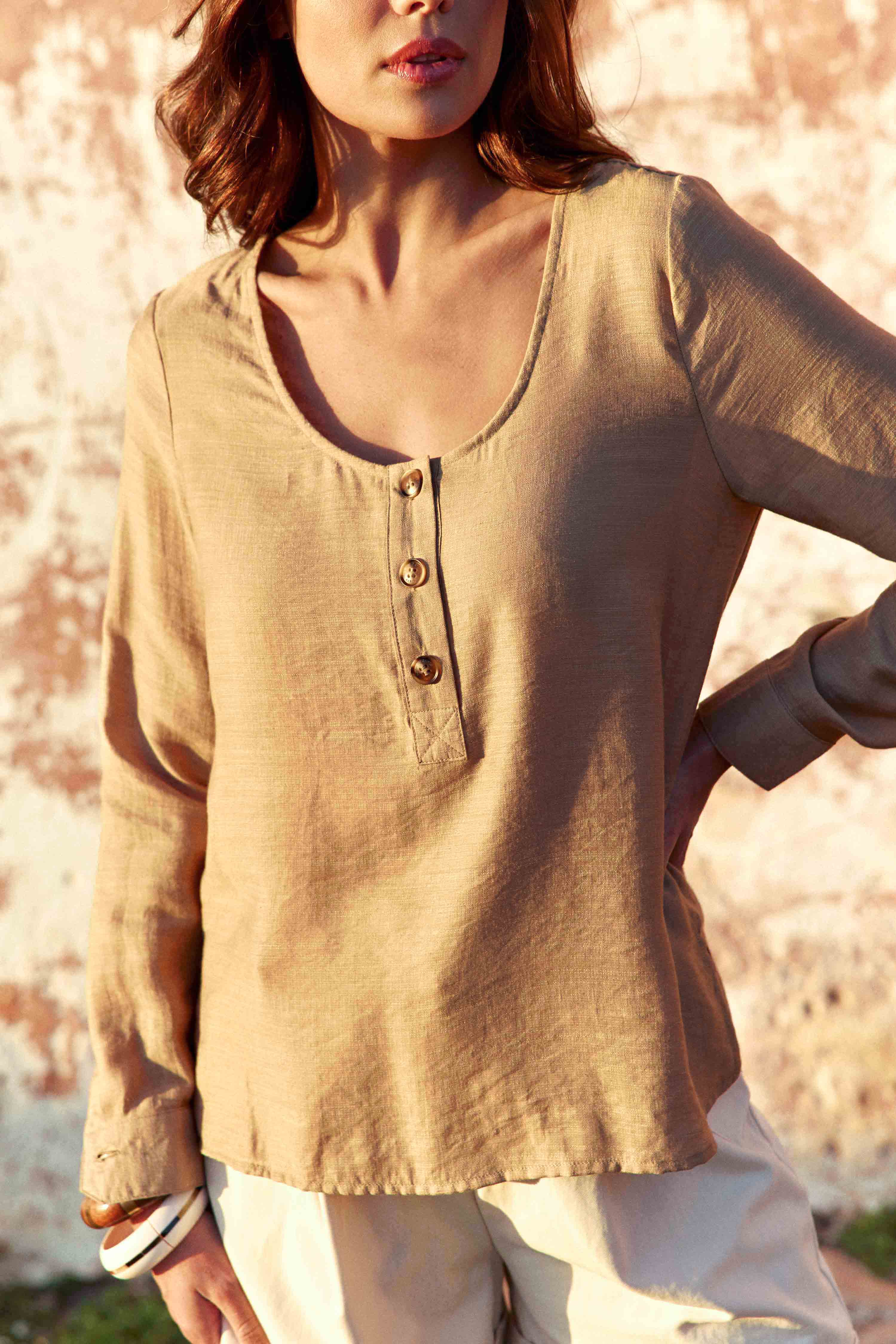 Blouse Bevin - Camel