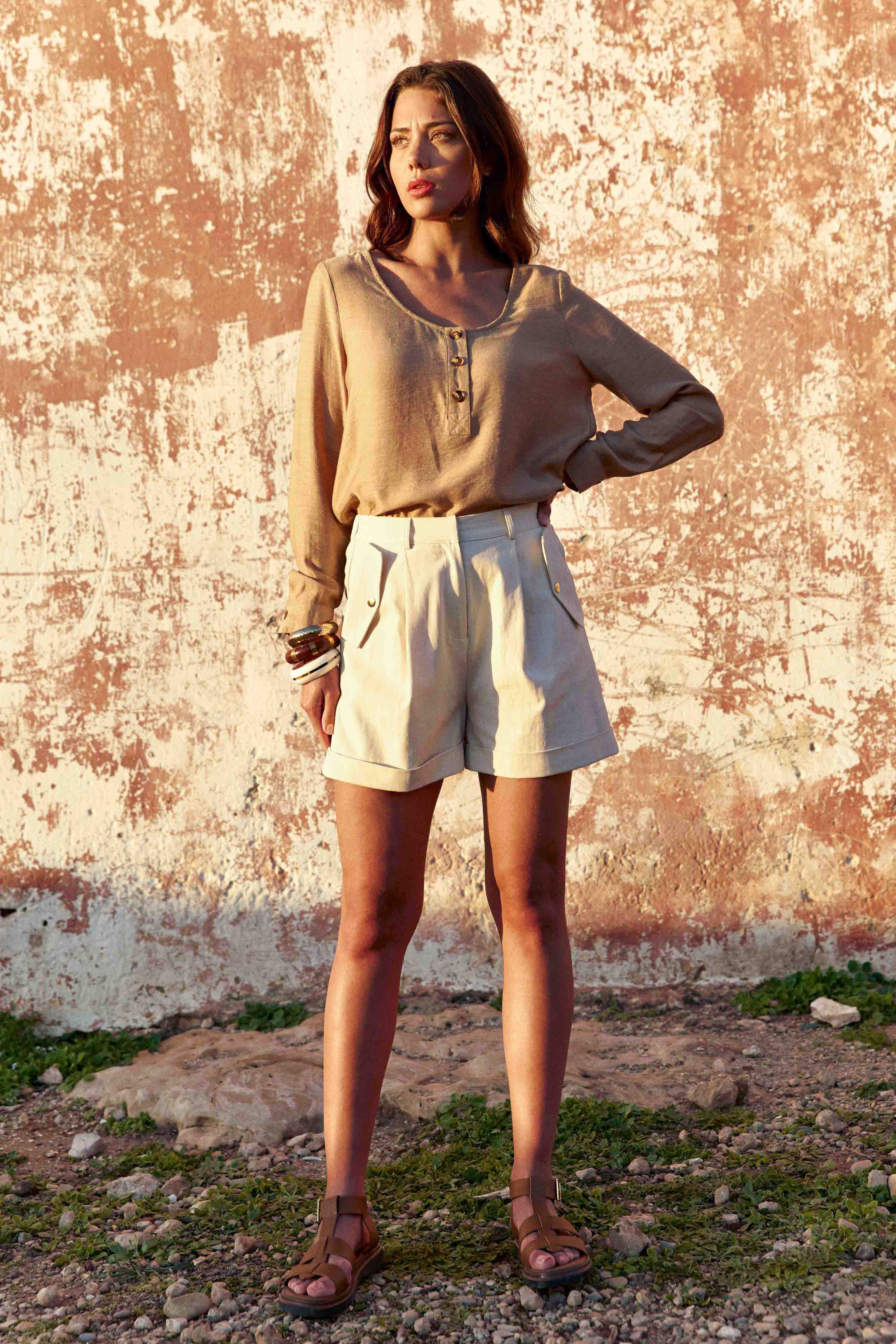 Blouse Bevin - Camel