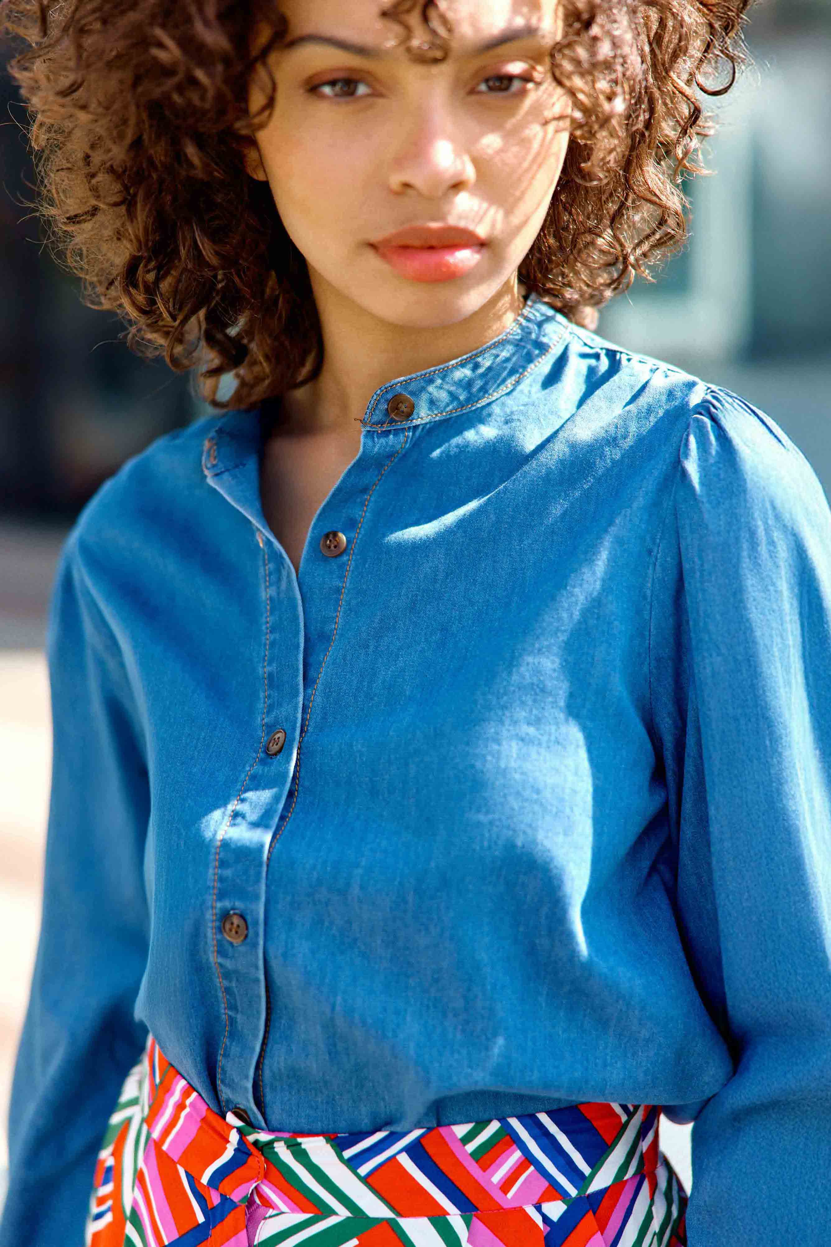Blouse en denim wash - Billie