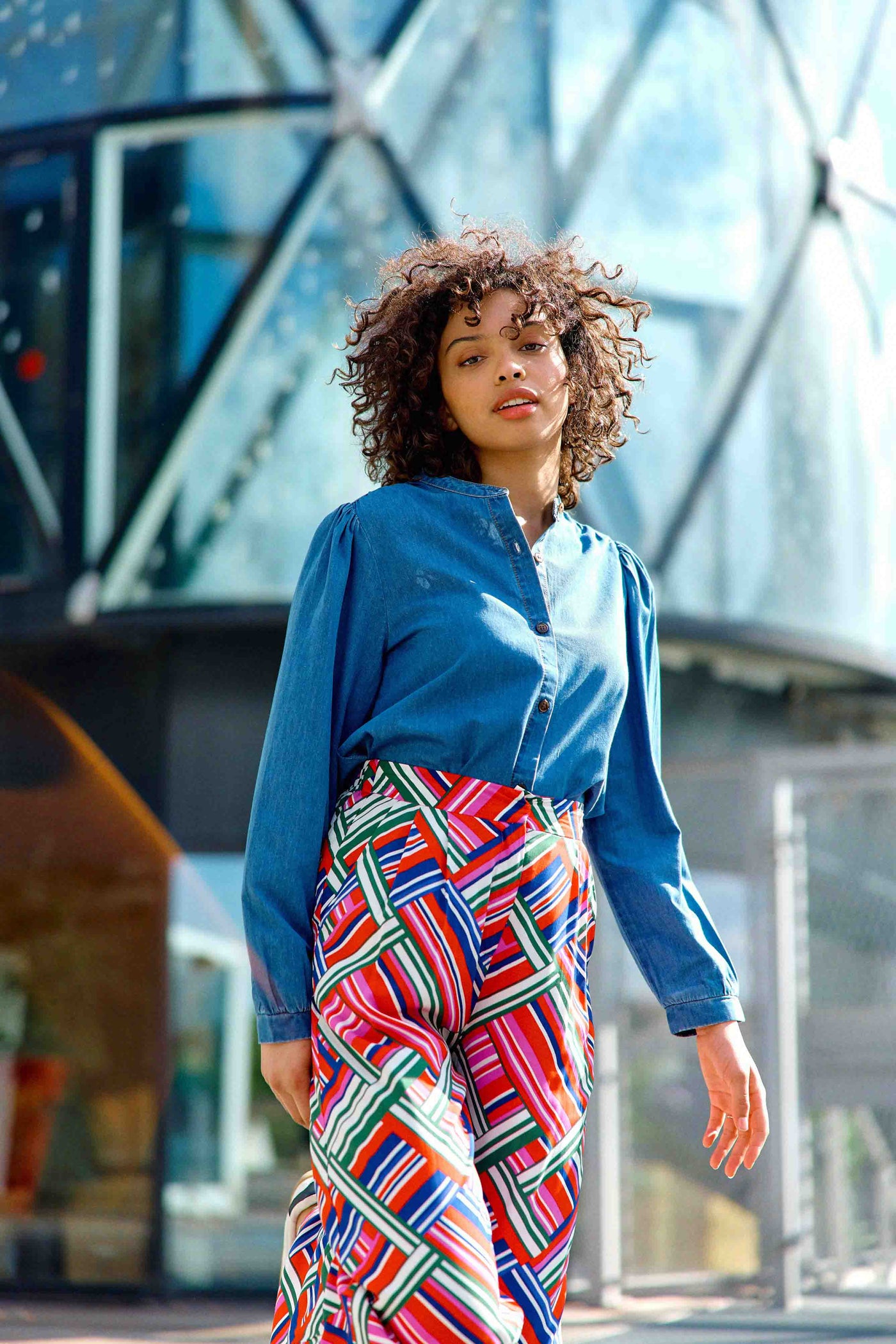 Blouse en denim wash - Billie