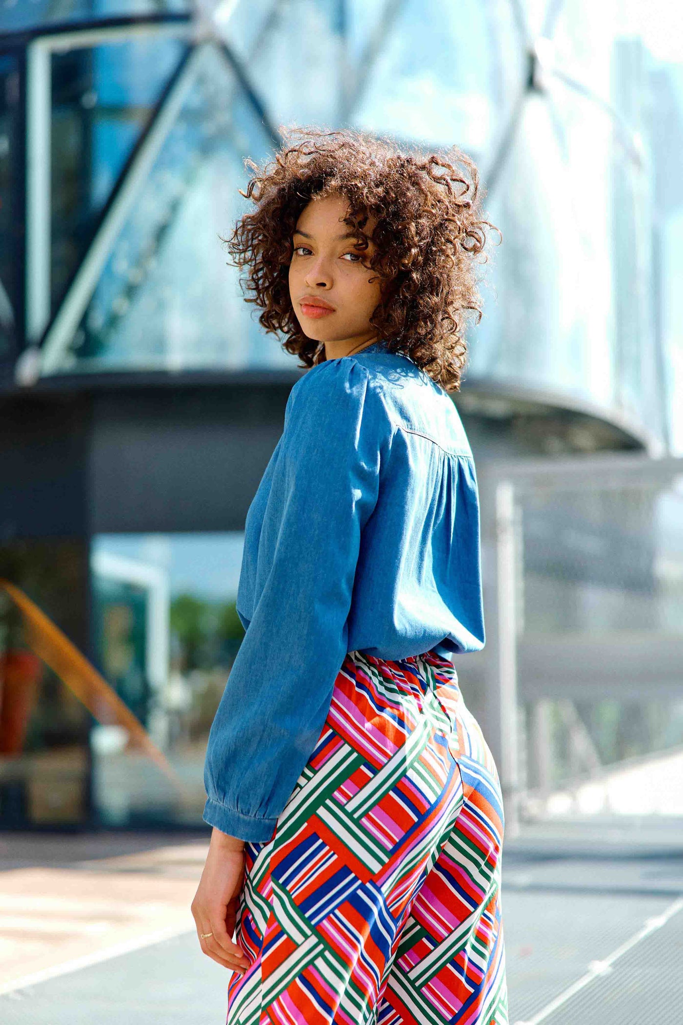 Blouse en denim wash - Billie