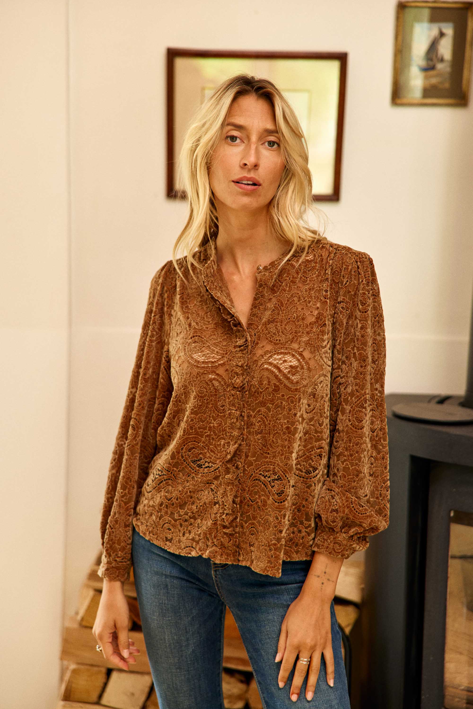 Bolentia Blouse - Camel
