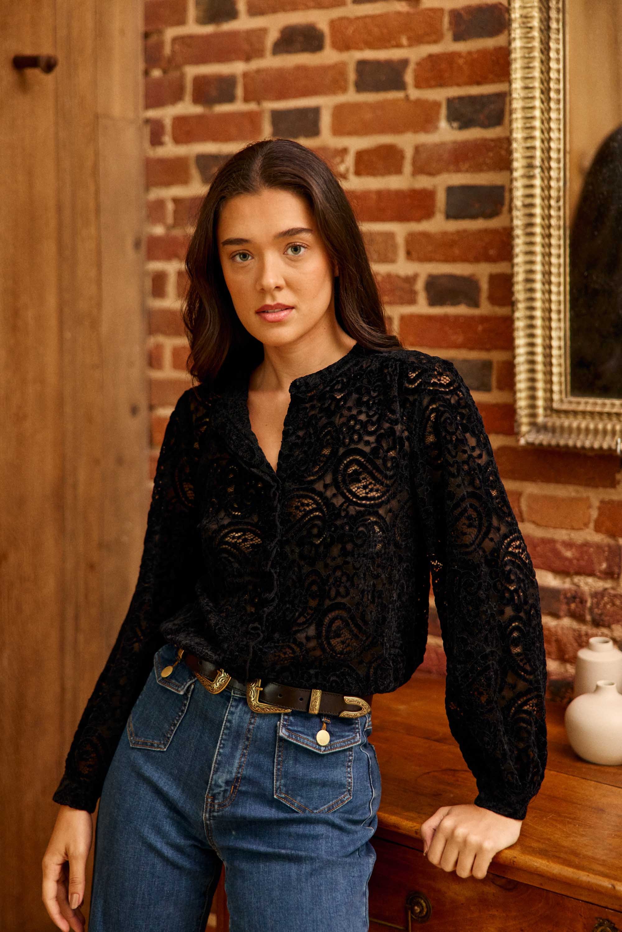 Bolentia Blouse - Black