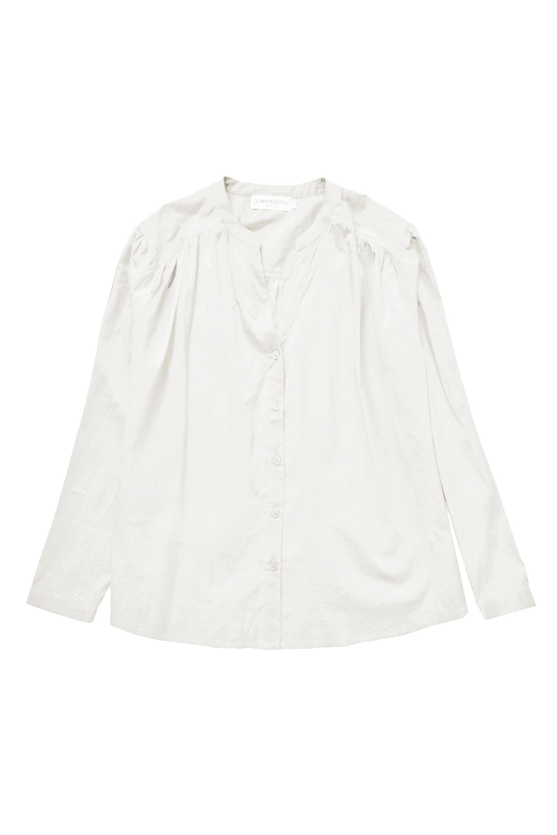 White V-neck blouse - Bolia