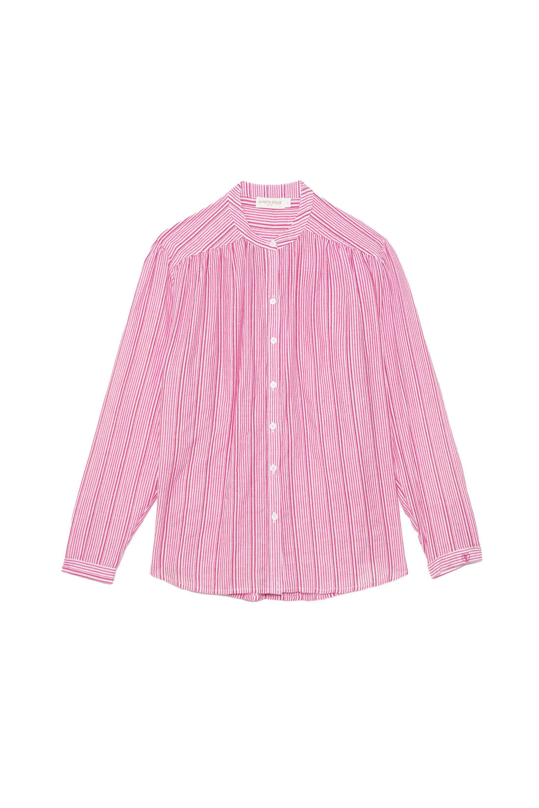 Blouse à rayures écru/rouge - Bolia