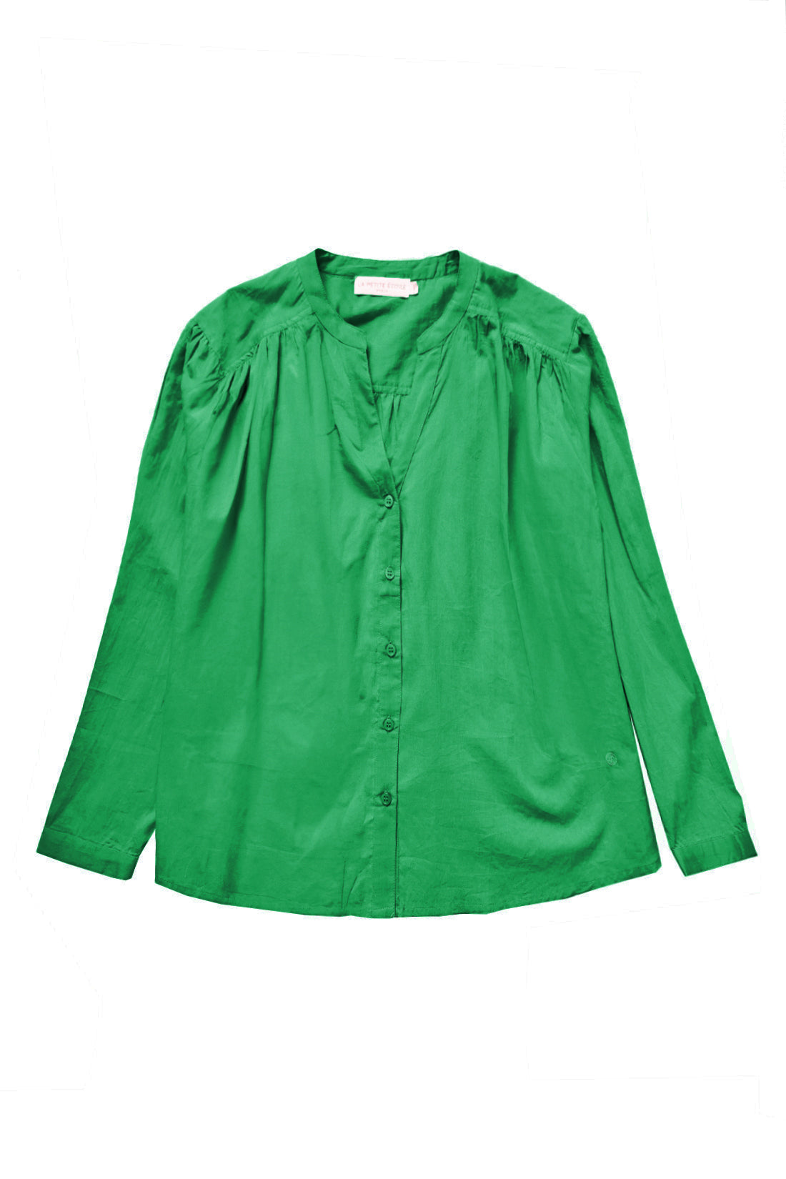 Blouse col V vert - Bolia