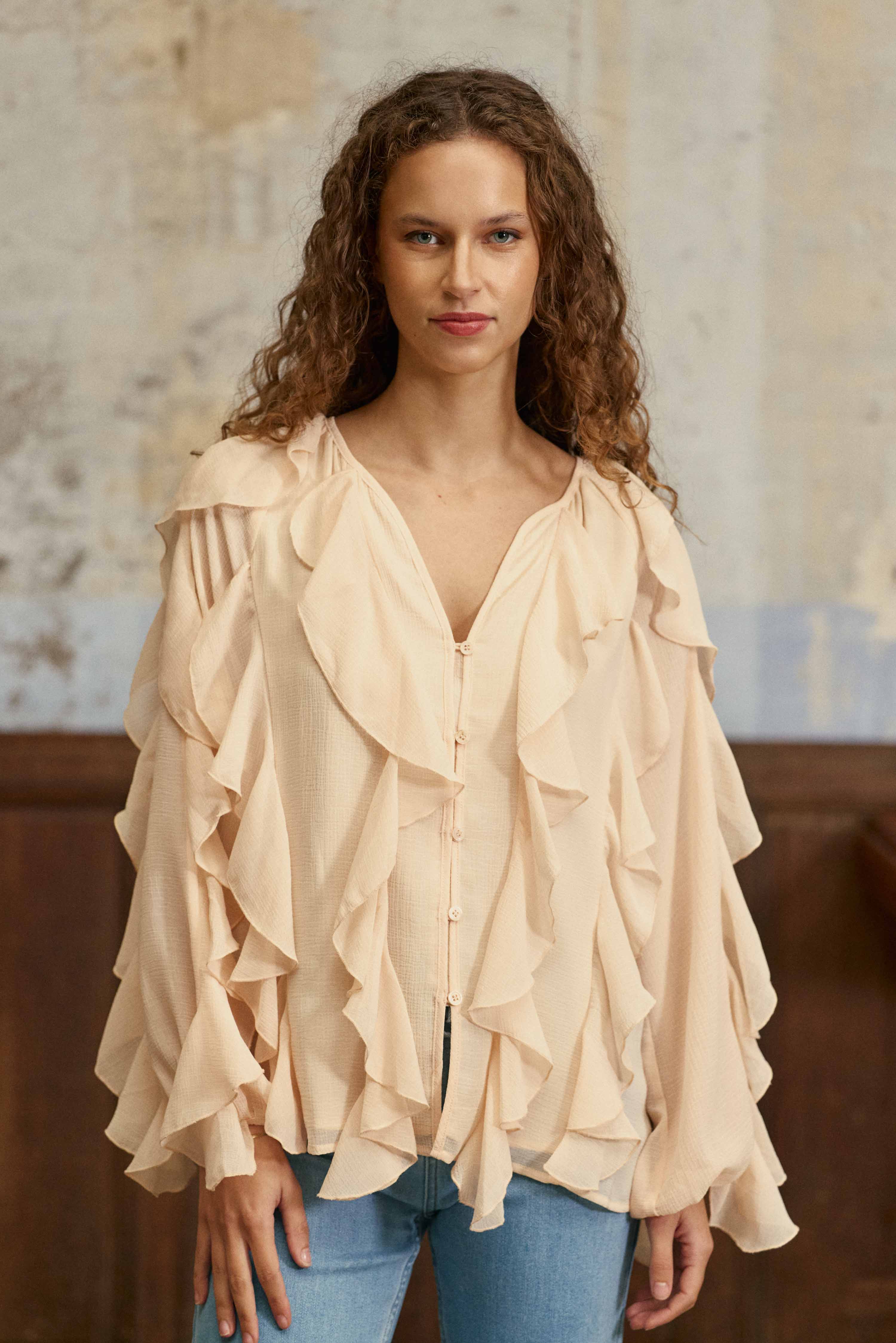 Blouse Bolta - Poudre