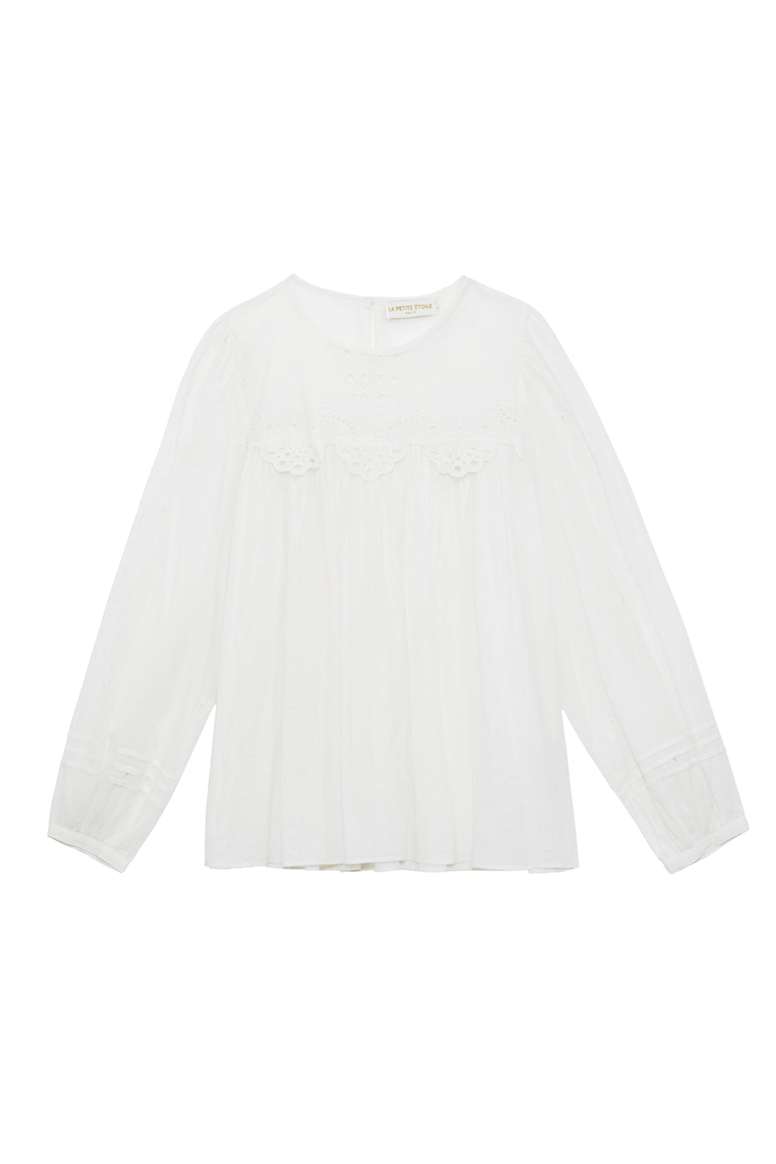 Ecru embroidered blouse – Brany