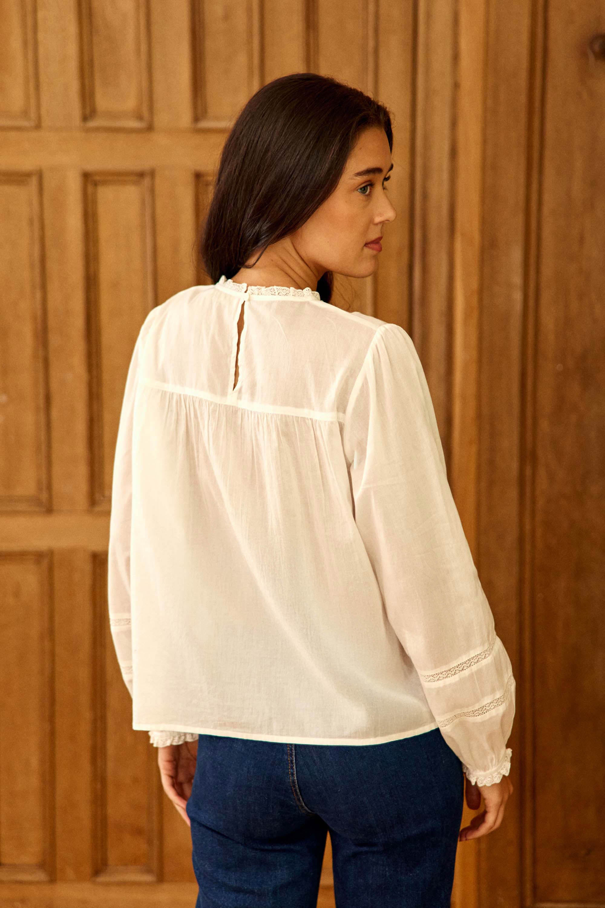 Bria Blouse - Ecru