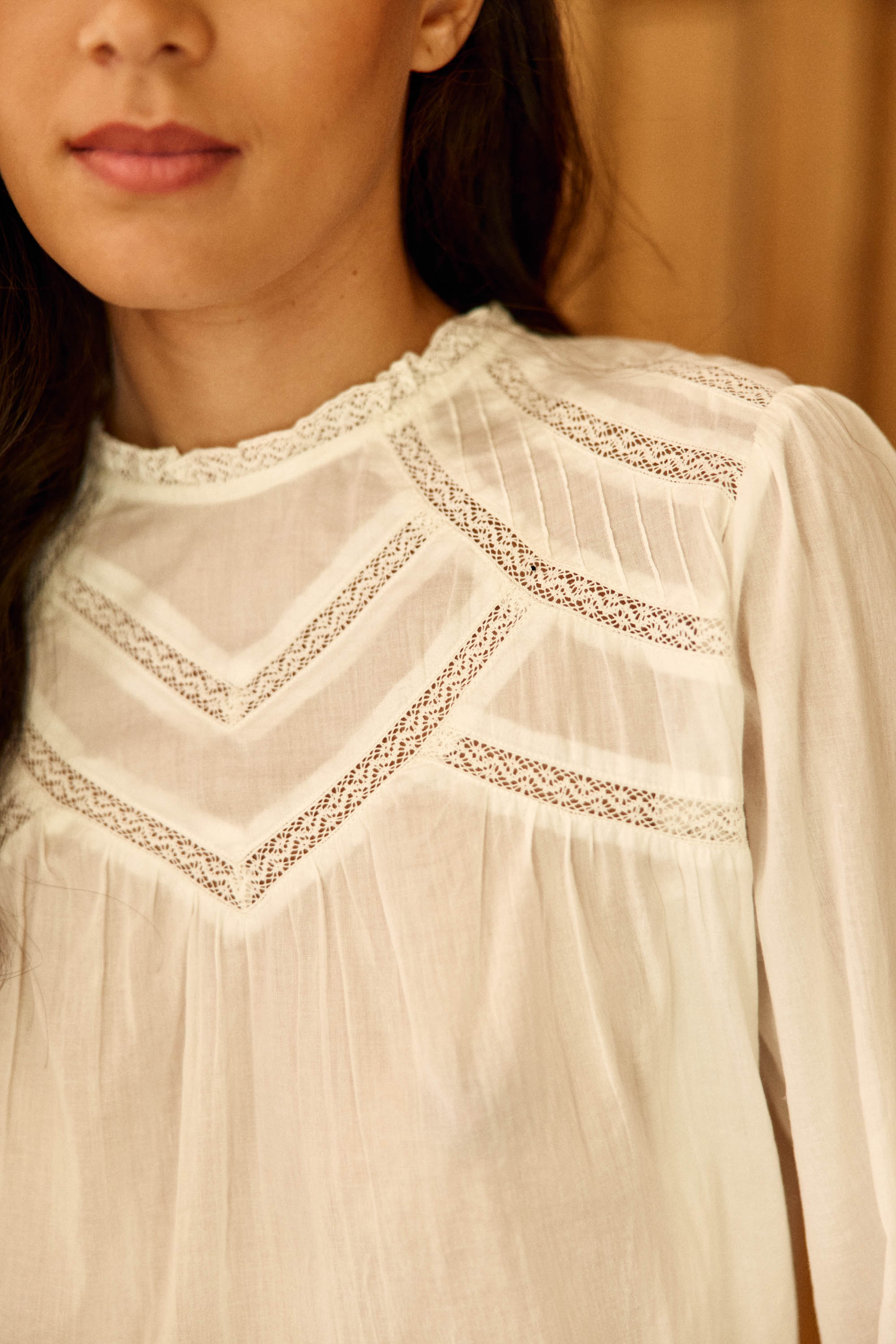 Bria Blouse - Ecru