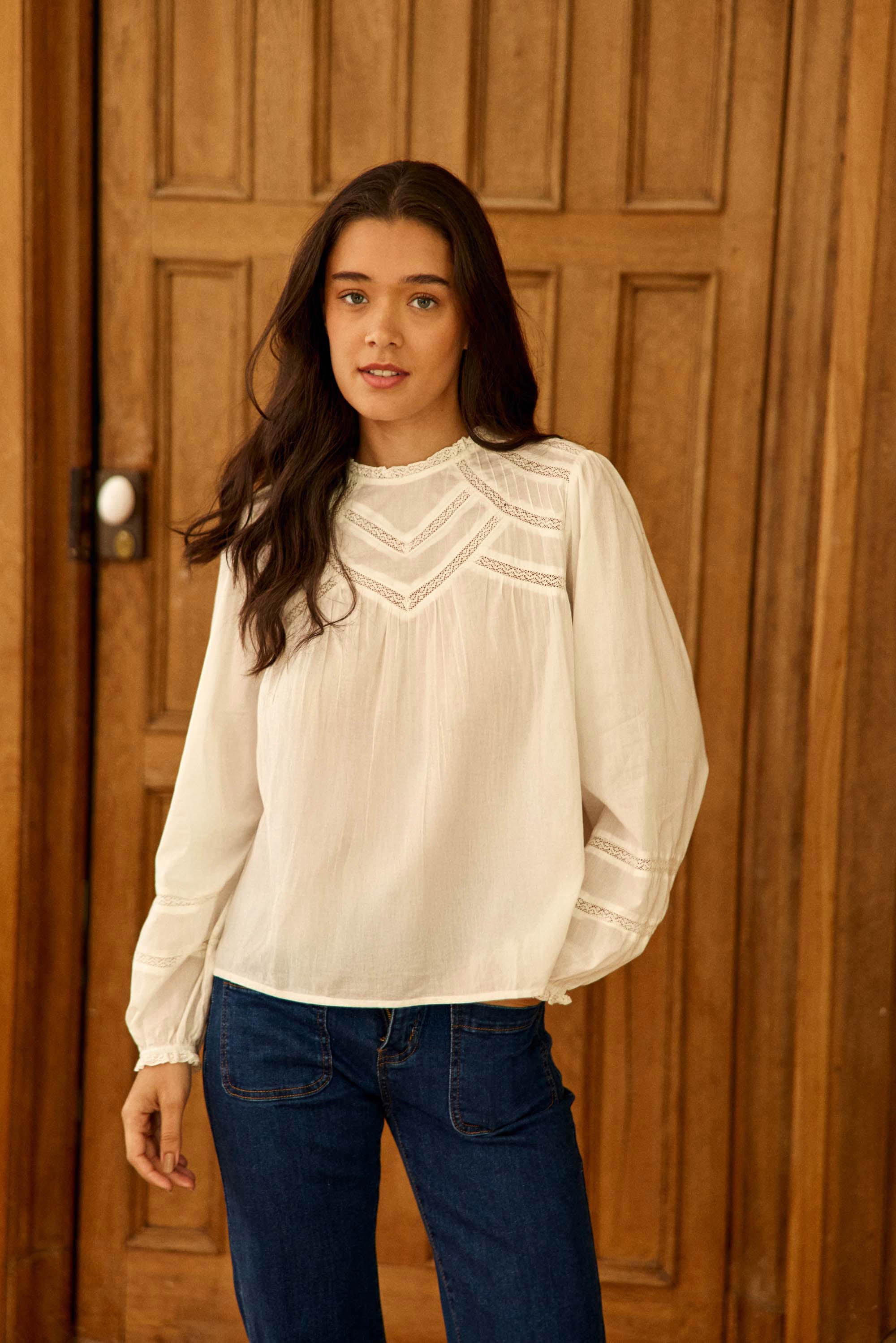 Bria Blouse - Ecru