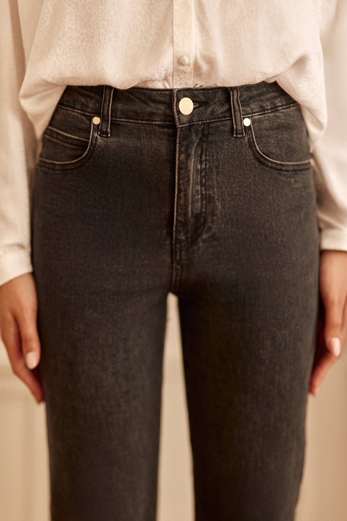 Grey straight jeans - Brieg