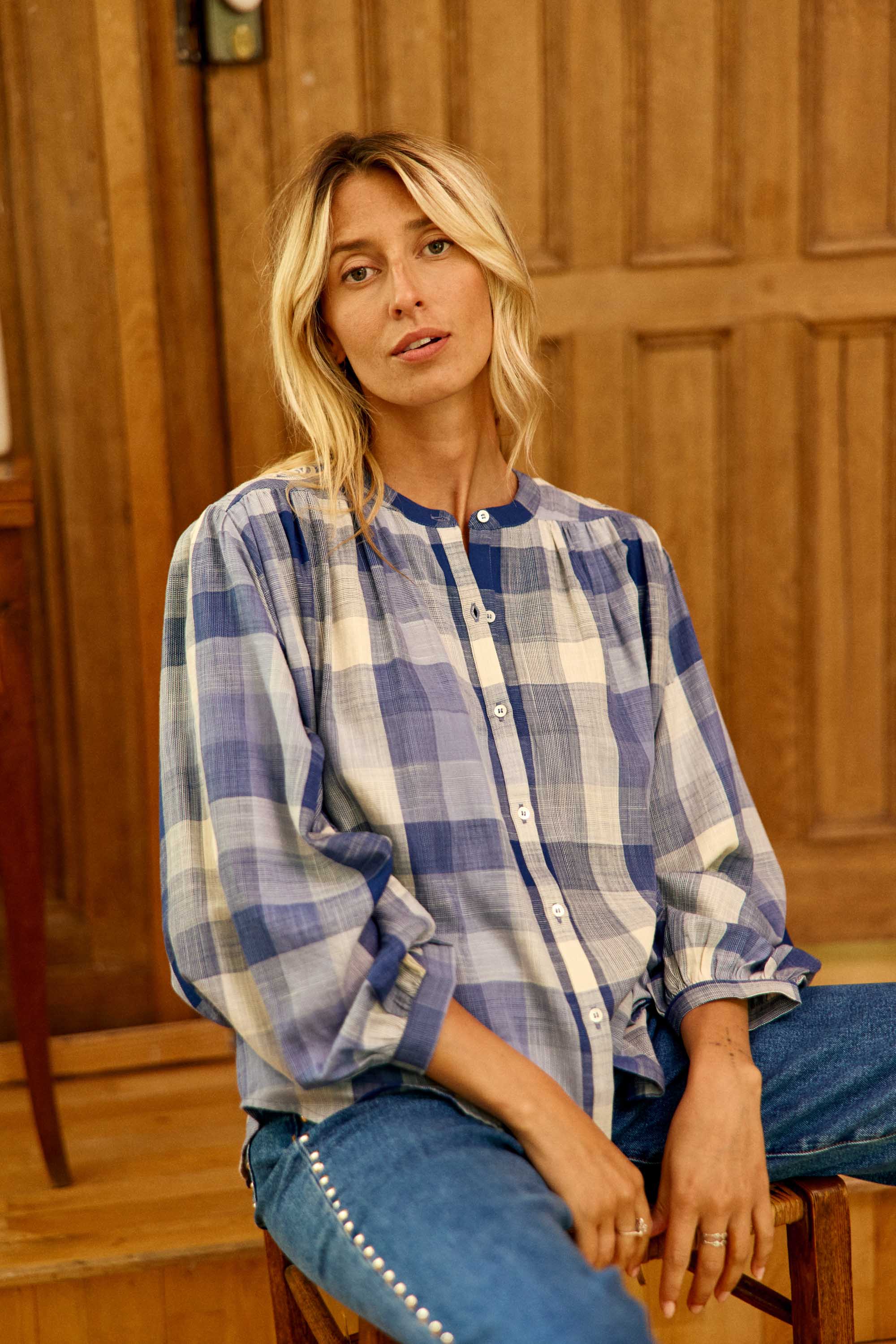 Brinda Blouse - Blue