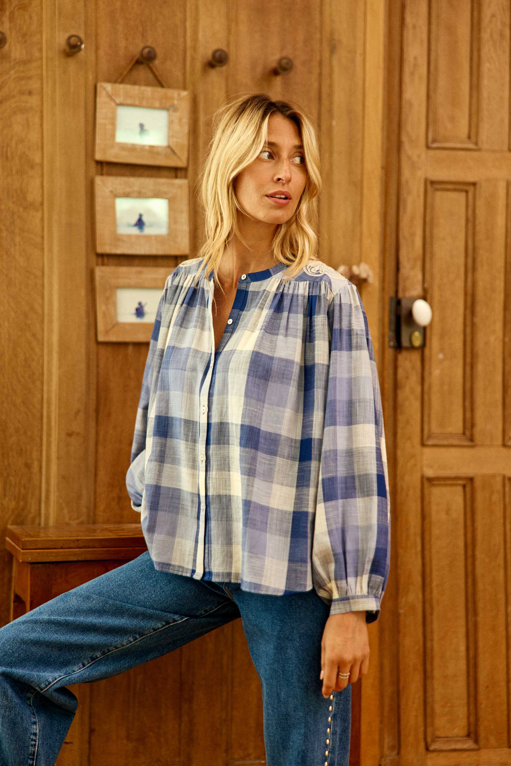 Brinda Blouse - Blue