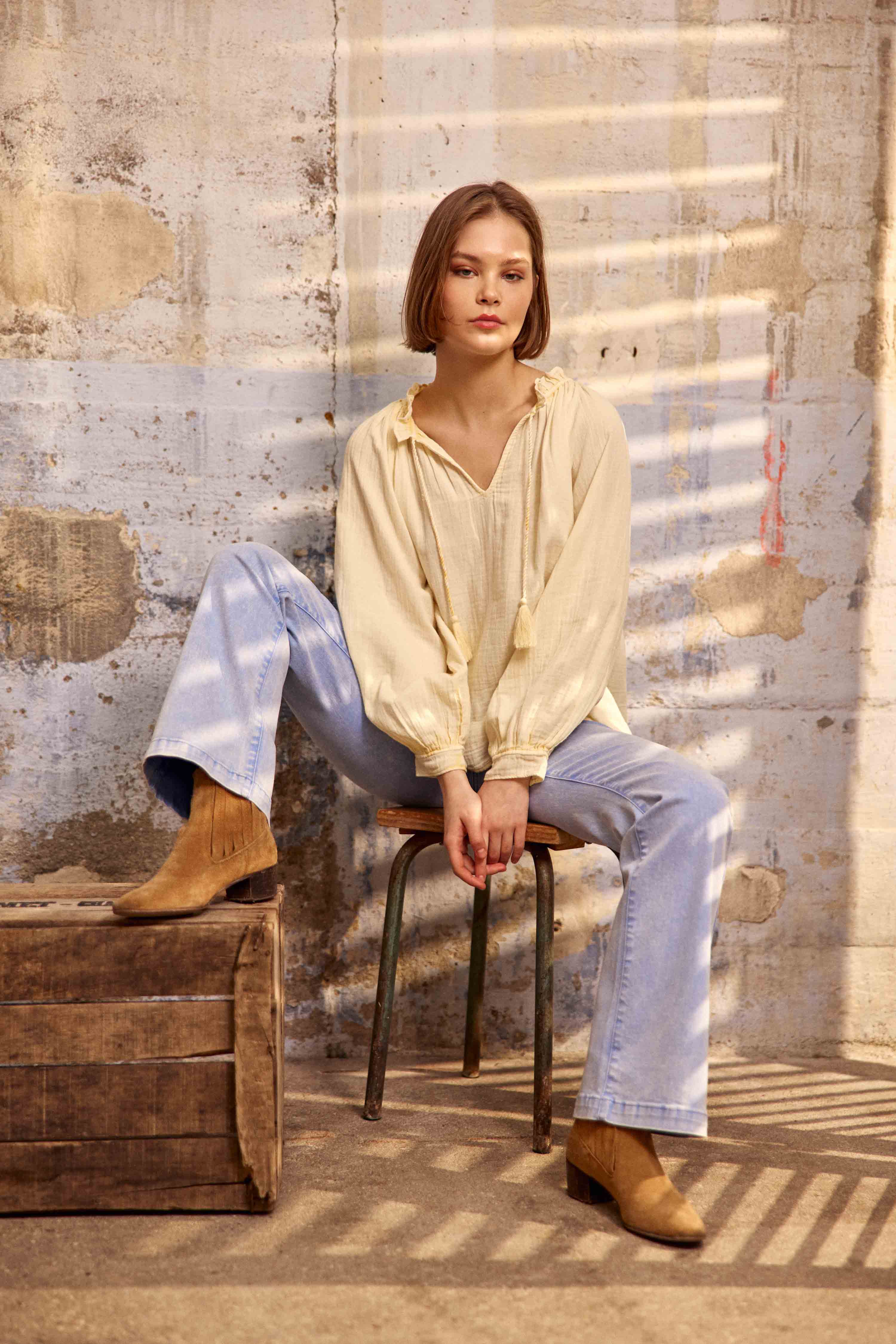 Blouse Briska - Jaune